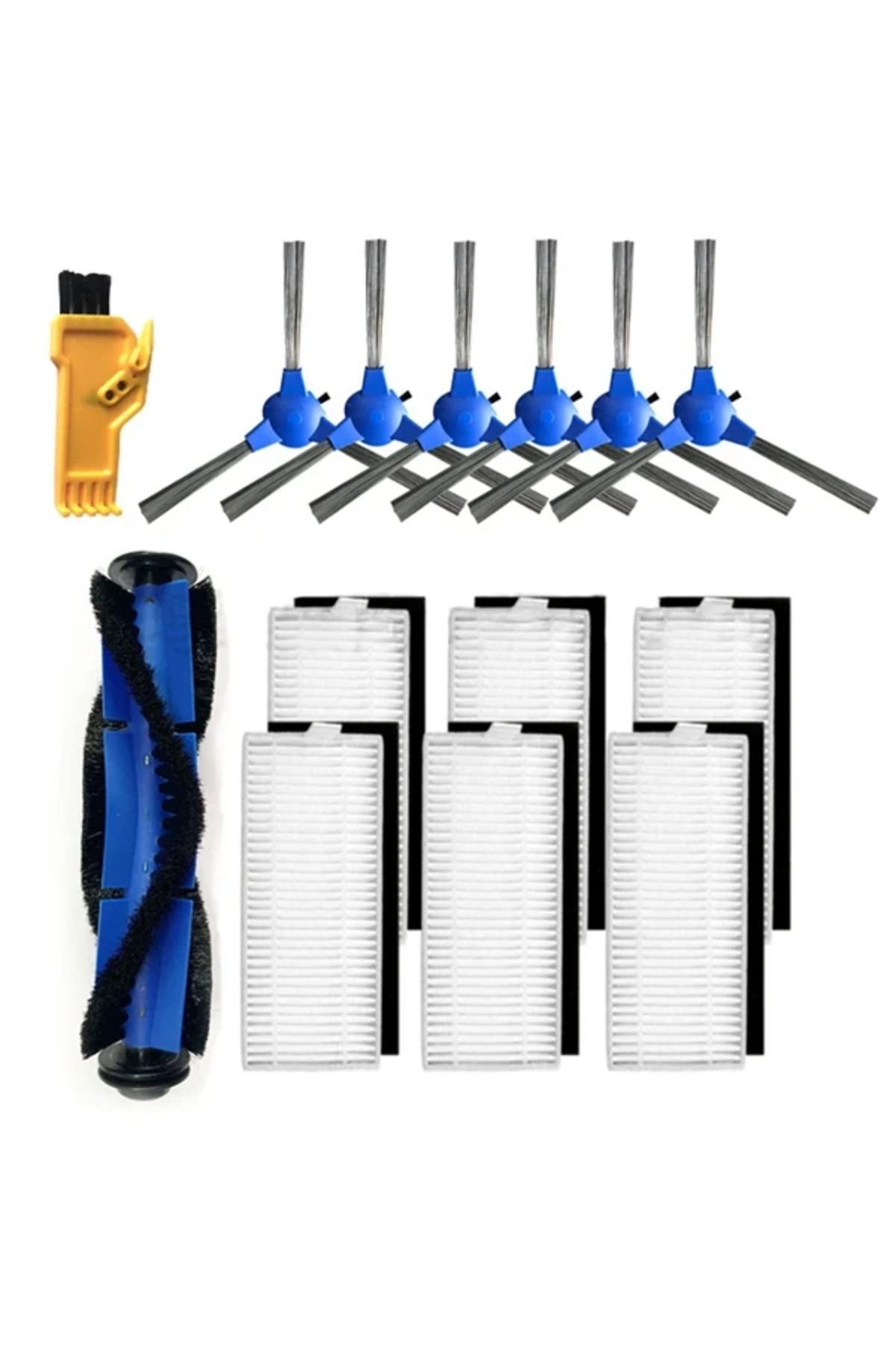 gizmurstore Eufy RoboVac11S RoboVac30 12'li Aksesuar Seti Vakum Filtresi ve Yan Fırçası- - GMS1534-3061