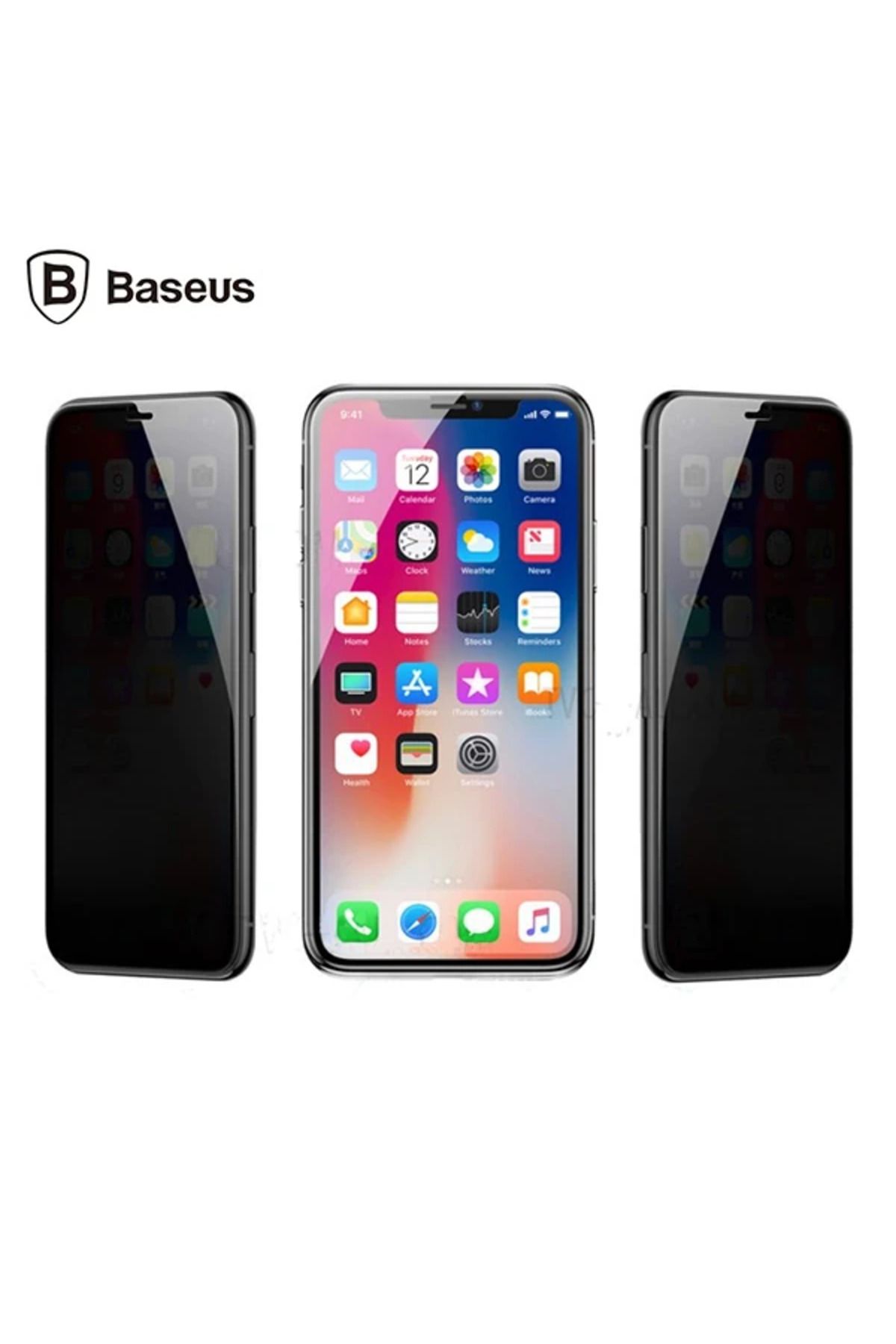 TTK ART İPhone 11 Pro Max- XS Max 3D Anti-Peep Privacy Gizlilik Cam Ekran Koruyucu-(5775) - Ttkteknoloji88