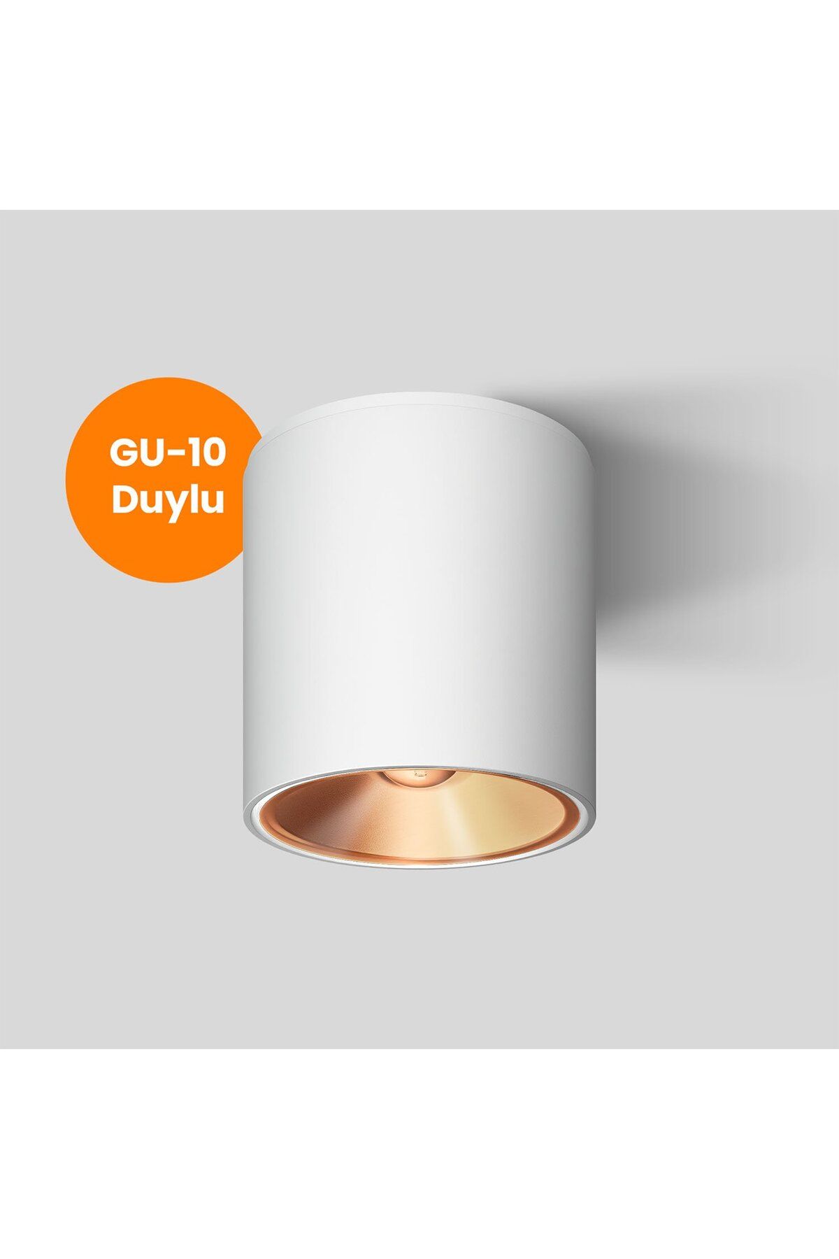 MAXLED Silindir Dekoratif Armatür (Beyaz-Rose) Maxled MX-3510