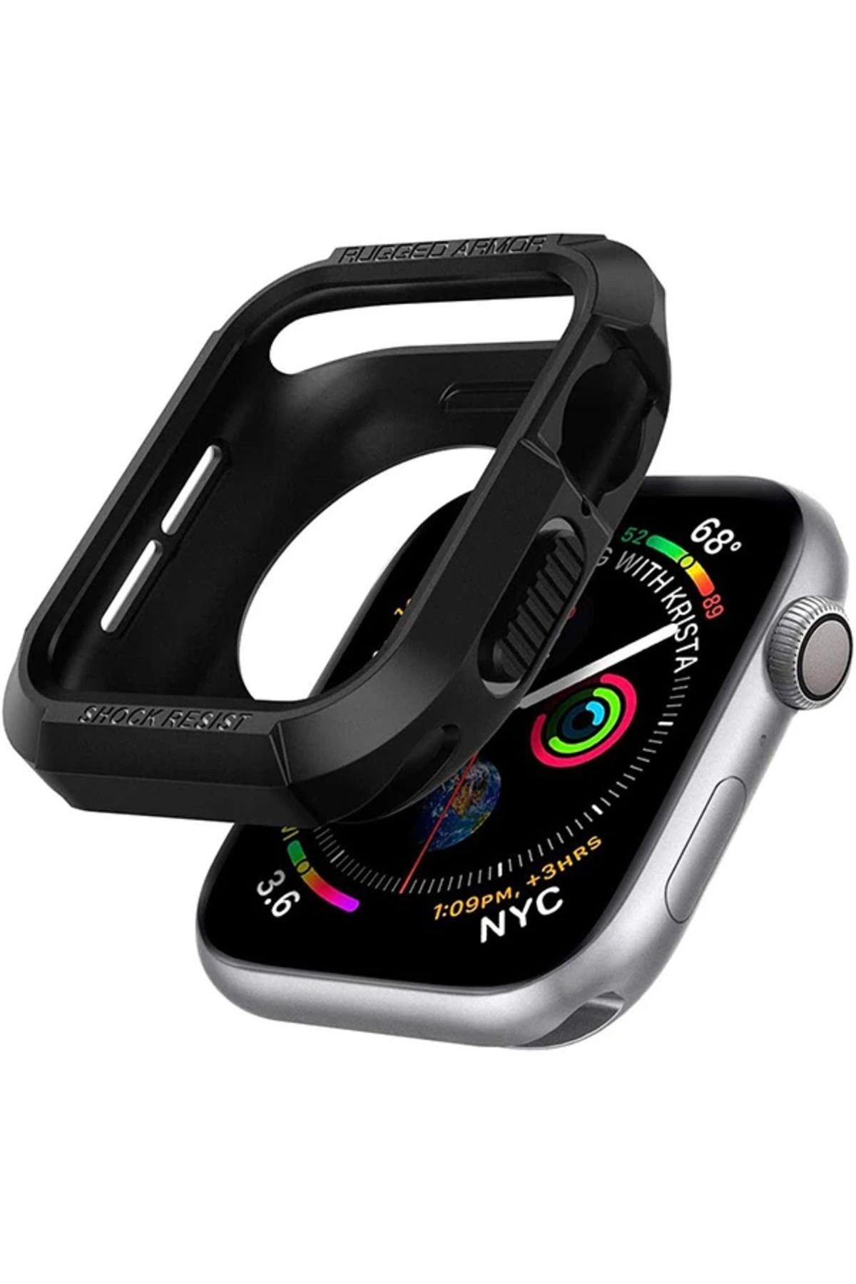 ChenSea Ally Apple Watch 4-5 40MM Şok Darbe Onleyici Silikon Kılıf-(5775) - AGT3692-9165