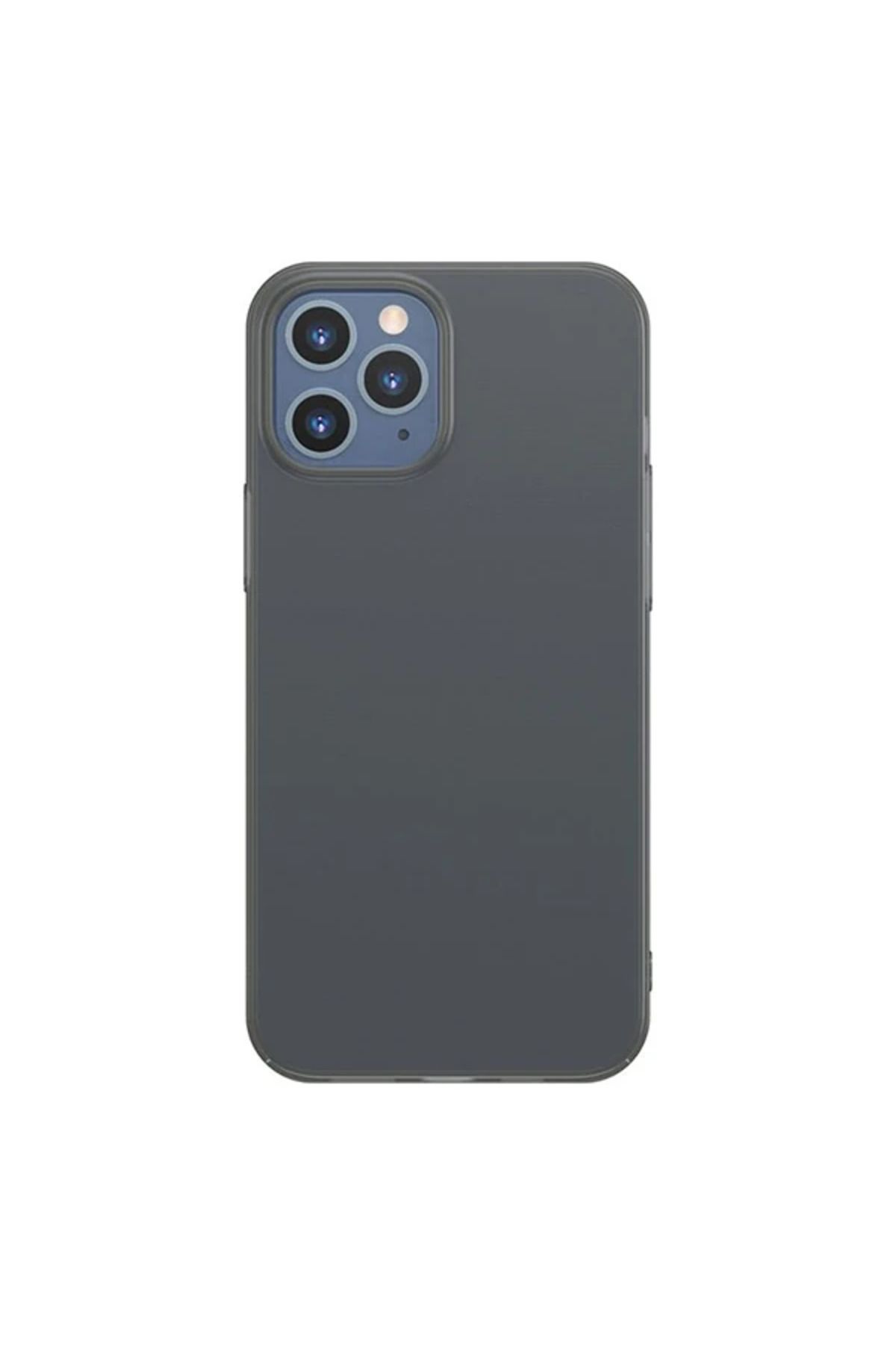 mudikonsept İPhone 12 Pro Max 6.7 Comfort İnce Şeffaf Kılıf Matte PP Kılıf-(5775) - MDE4485-4107