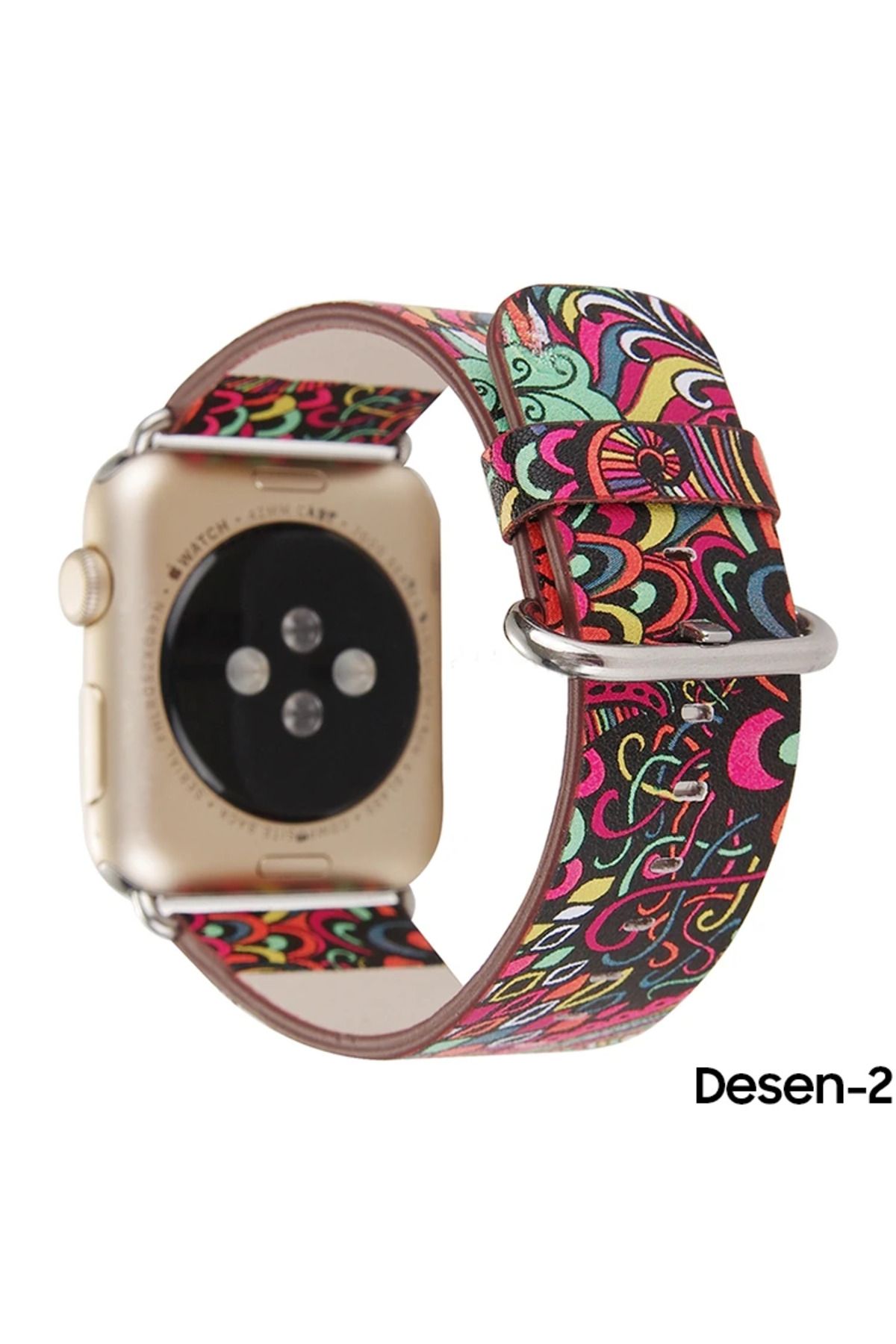 demila Ally Apple Watch 7-8 45mm 6-5-4 44mm Watch Ultra 49mm Döngü Desenli Pu Deri Kordon - MLA8152-5032