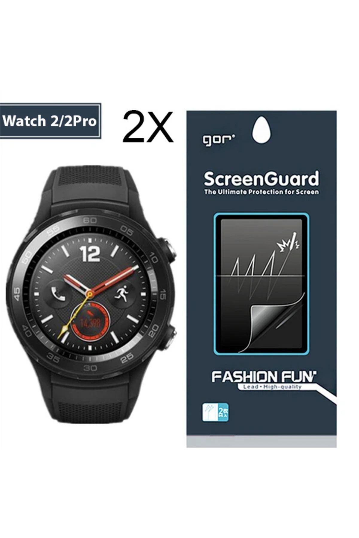 Mobil Dünyası HUAWEİ WATCH 2/ WATCH 2 PRO UyumluDARBE EMİCİ EKRAN KORUYUCU 2 ADET SET-(5775) - DGL2223-9012
