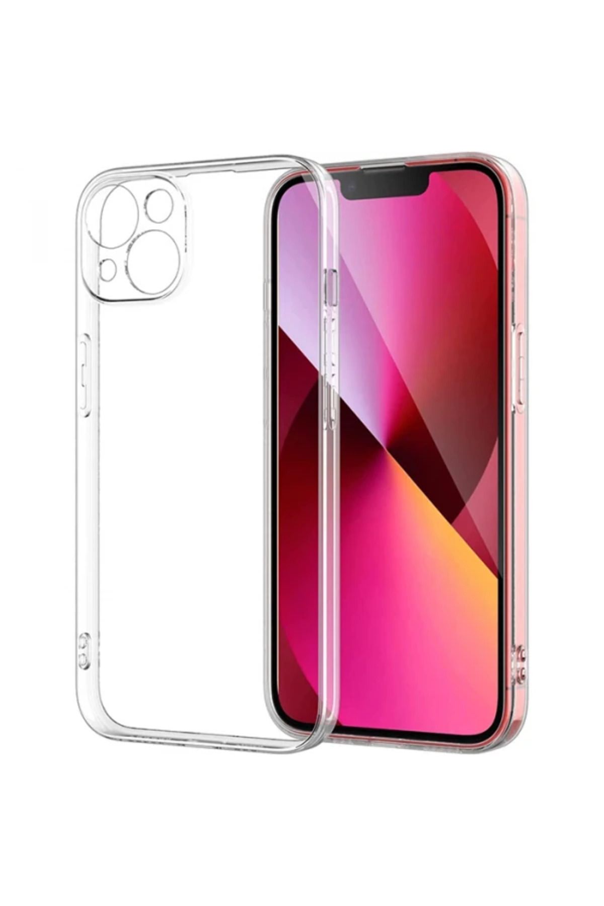 Marsilyan ALLY iPhone 14 Plus 6.7inç Crystal Clear Kamera Korumalı Sert PC Kılıf-(5775) - MCT6108-7280