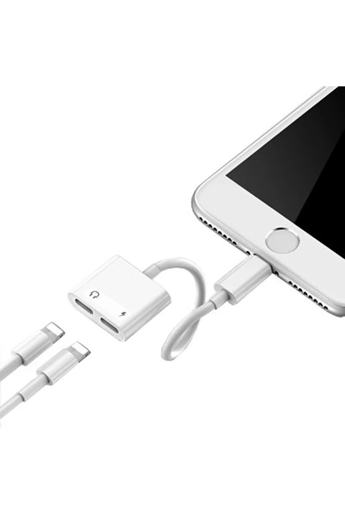 gizmurstore İPhone 14- 13-12-11- Lightning Kulaklık +Şarj Usb Adaptörü-(5775) - GMS4070-8889