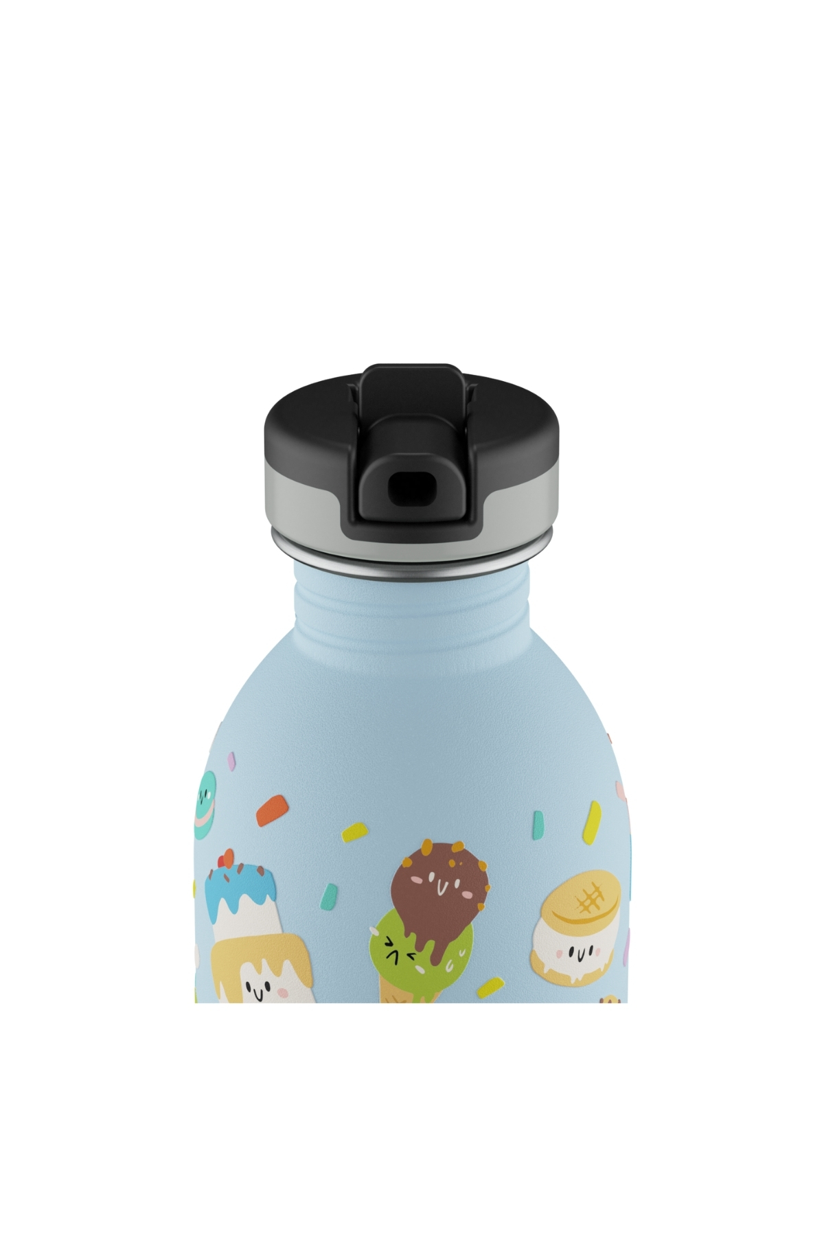 24 Bottles Kids Bottle Sweet Friends Pipetli Paslanmaz Çelik Çocuk Su Matarası 250 ml fotoğrafı 2 (önizleme)