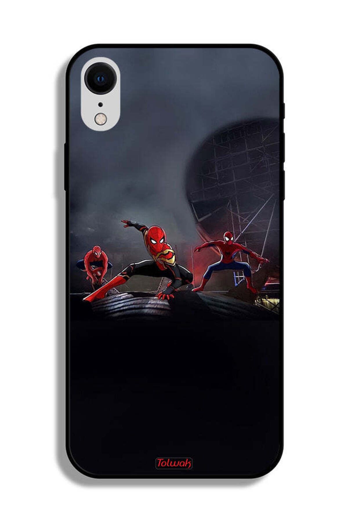 Tolwak-Apple iPhone XR Protective Case Three Spiders 2