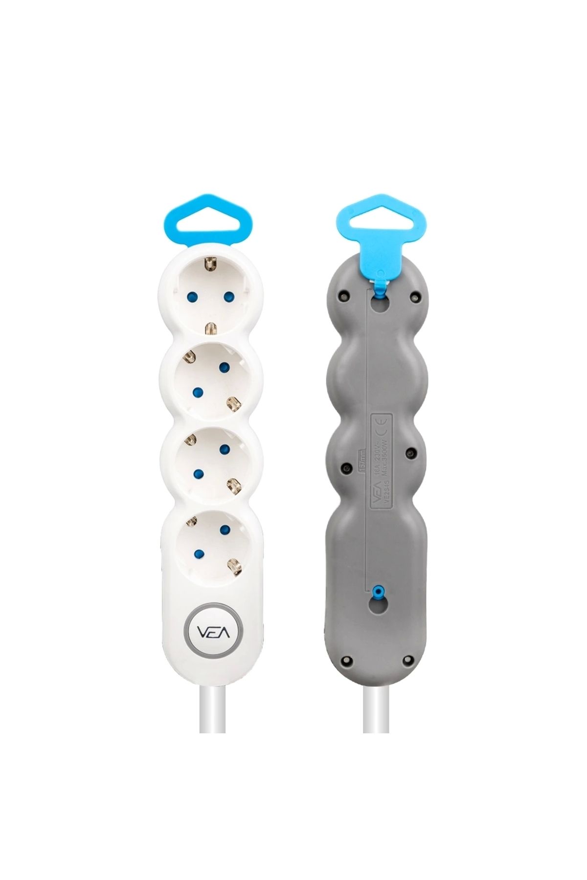 shopwave 4LÜ 1.5 METRE KABLOLU ANAHTARLI GRUP PRİZ (5047)