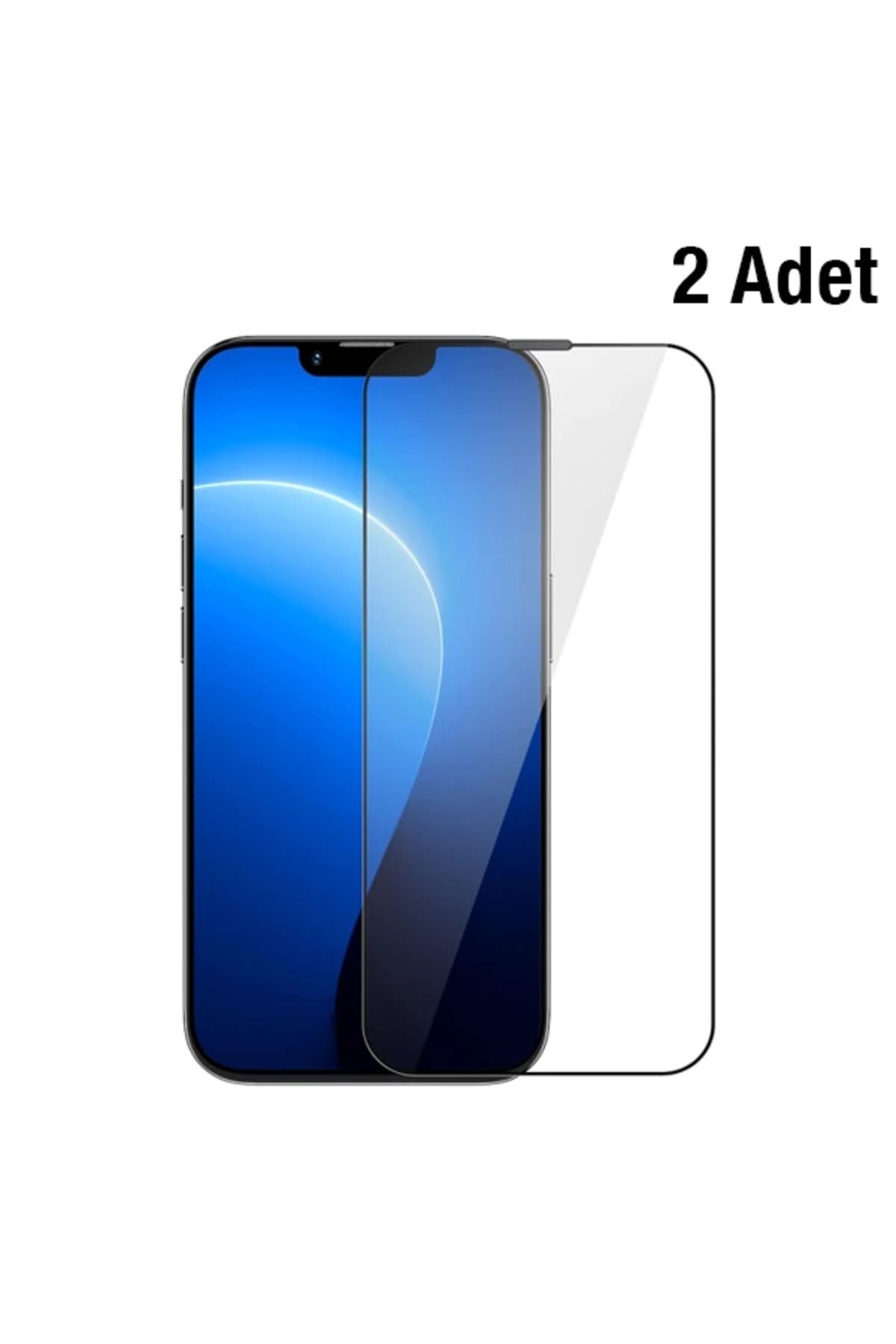 mudikonsept iPhone 14 Plus/13 Pro Max 6.7 0.3mm Full Koruma Tempered Cam Ekran Koruyucu 2 Adet S - MDE4601-8709