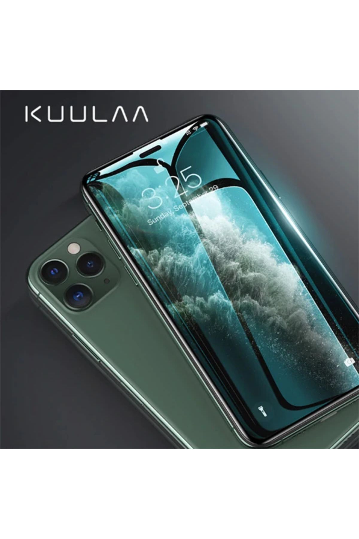 LaCend KUULAA İPhone 11 Pro Max3D Full Kırılmaz Tempered Cam Koruyucu-(5775) - LC1479-2445