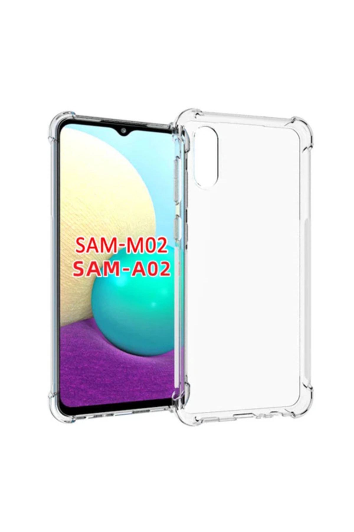 Marsilyan SM Galaxy A02 - M02 Anti-Drop Shockproof Darbe Emici Silikon Kılıf-(5775) - MCT3027-4829