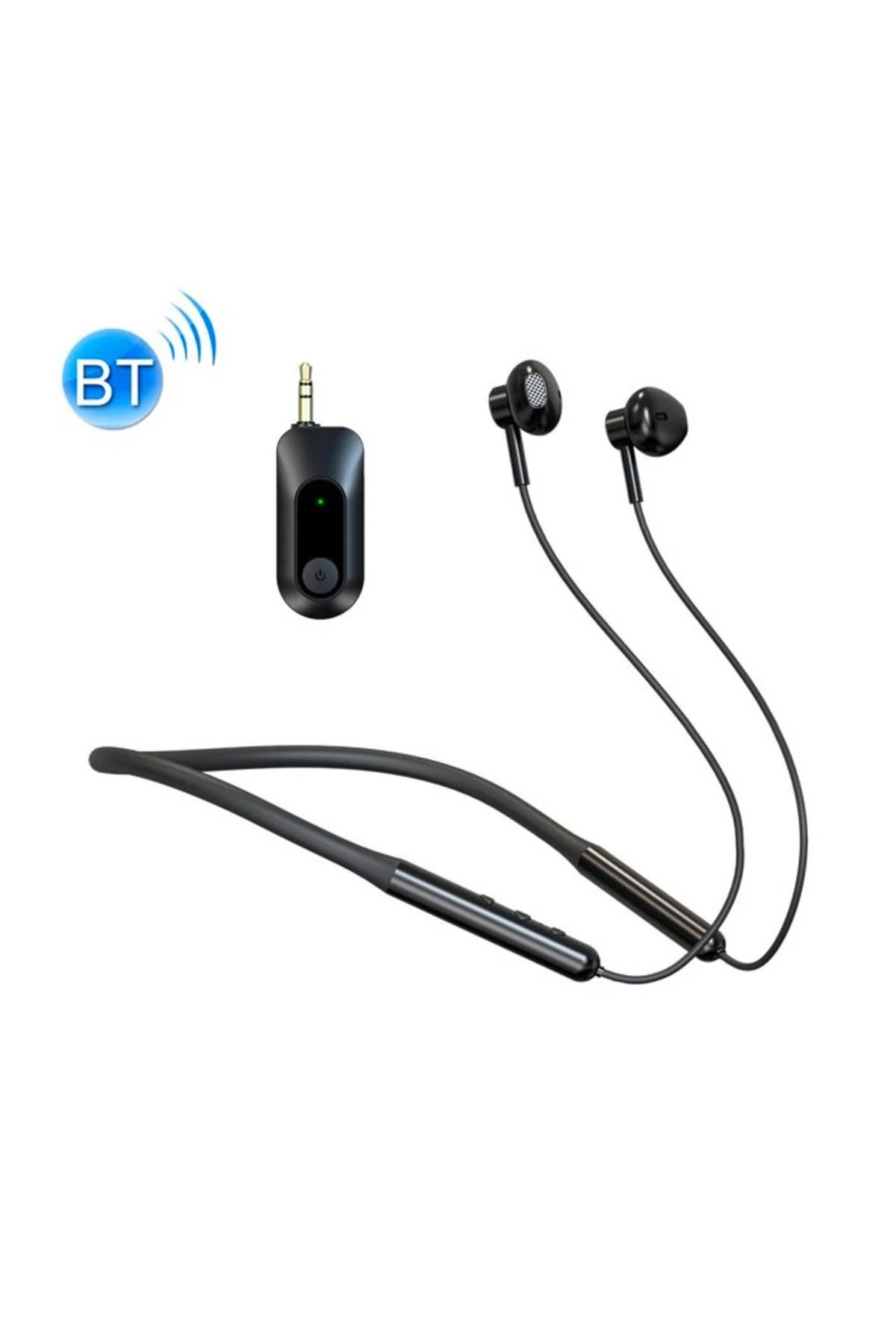 gizmurstore ALLY Boyun Askılıklı Kablosuz 2.4G Canlı Yayın Kulaklığı Bluetooth Kulakiçi - GMS6137-7338