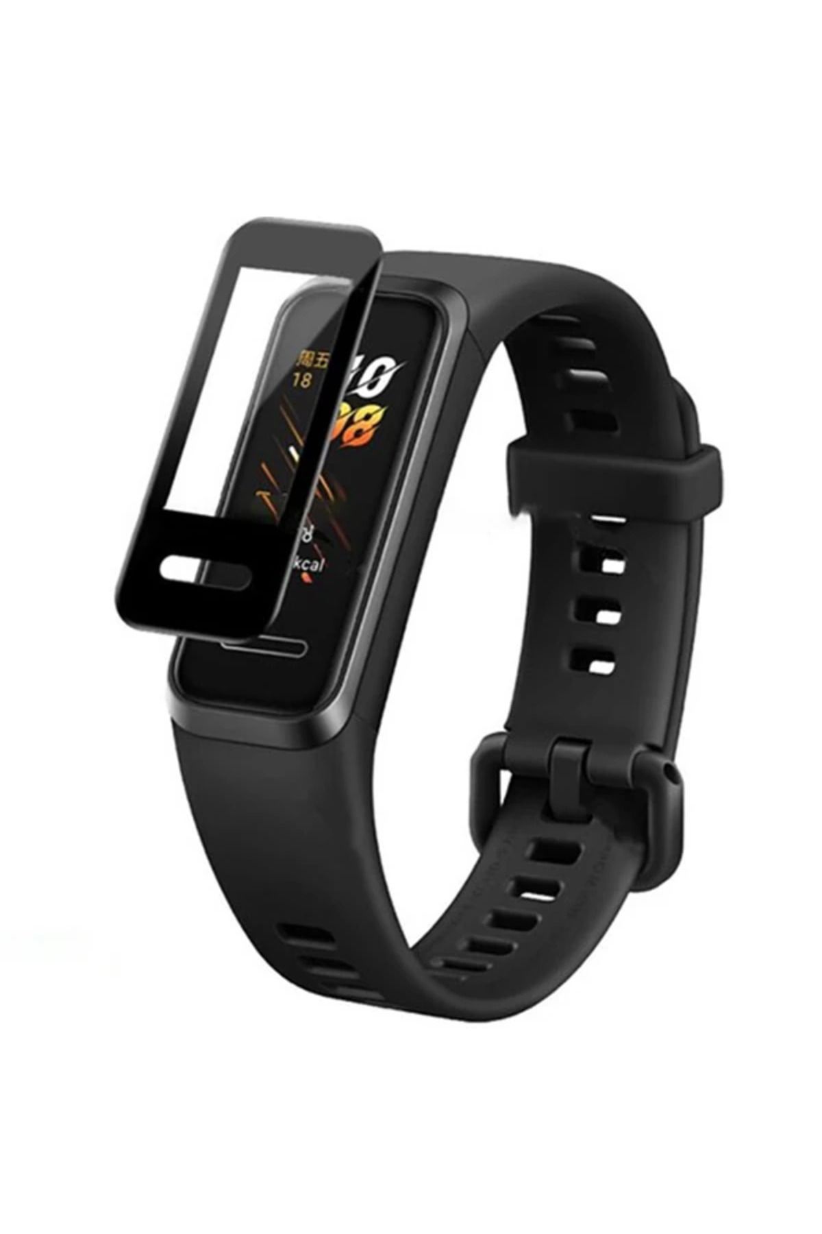LaCend Huawei Band 4 Pro/ 3 Pro 3D kavisli PC+PMMA Ekran Koruyucu-(5775) - LC1060-5882