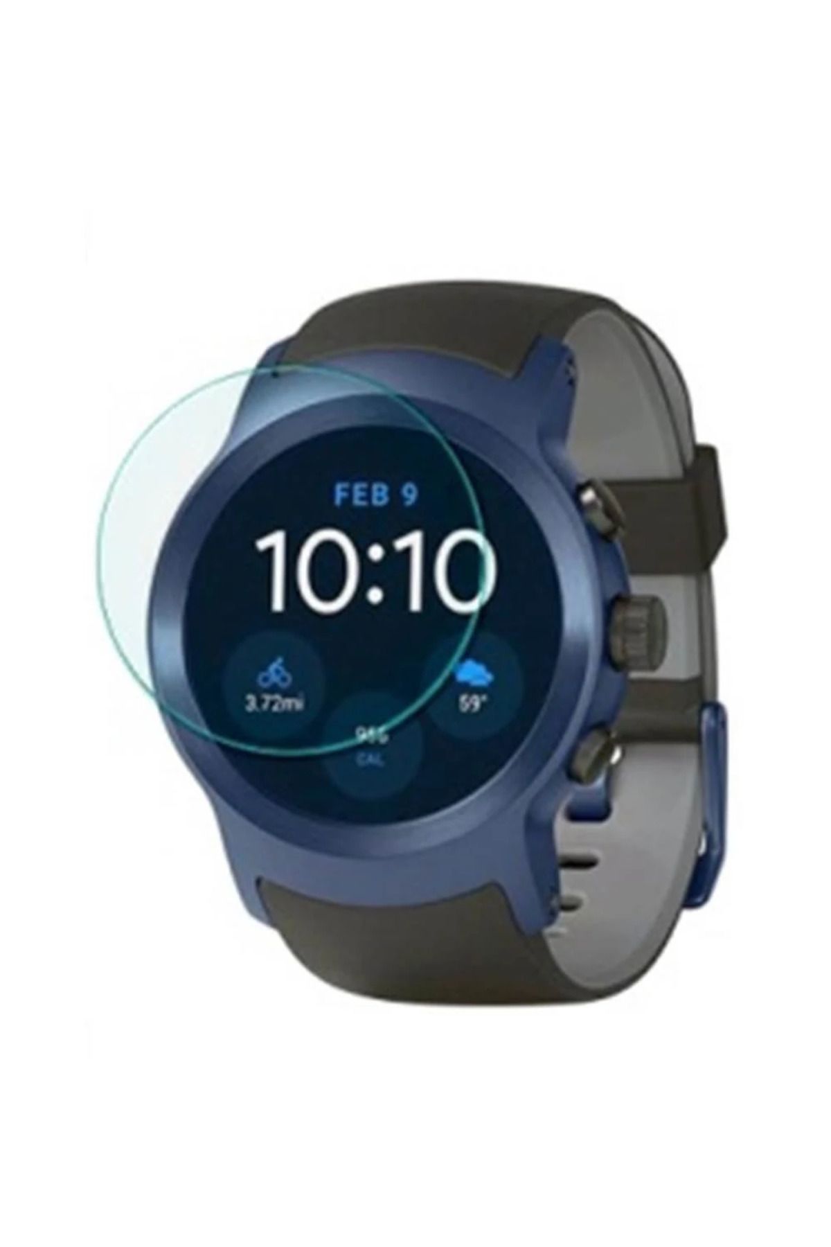 LaCend Lg Watch Sport Cam Kırılmaz Cam Ekran Koruyucu-(5775) - LC7920-9113
