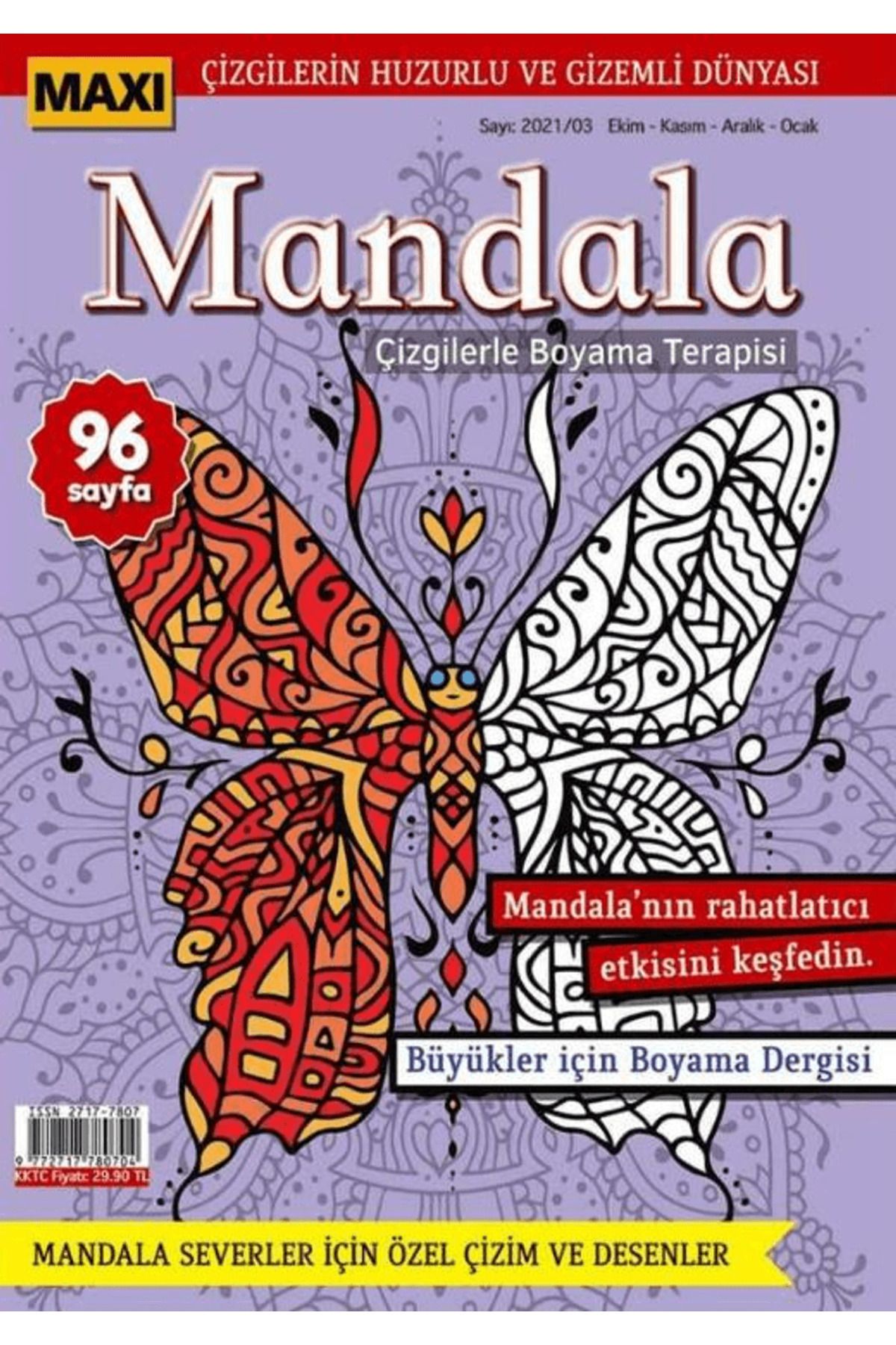 Maxi Yayıncılık Maxi Mandala Çizgilerle Boyama Terapisi 5