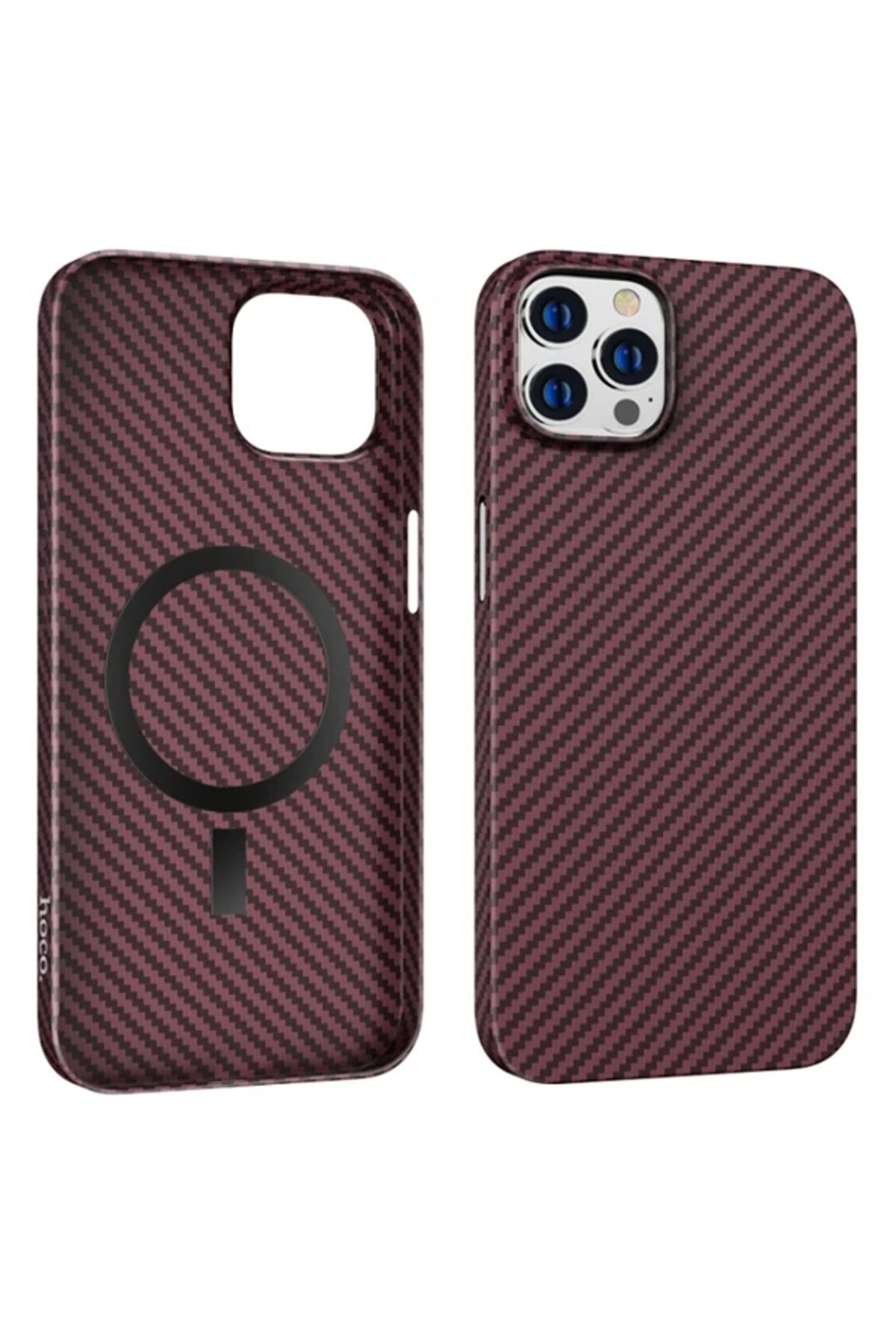 Marsilyan Hoco iPhone 14 Pro 6.1 Kılıf Manyetik Magsafeli Darbe Emici Telefon Kılıfı-(577 - MCT2445-6616