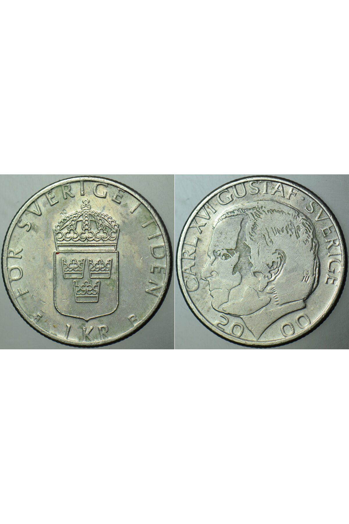 Banknoting İSVEÇ 1 KRON 2000 YILI. BASILDIĞI SON YIL.