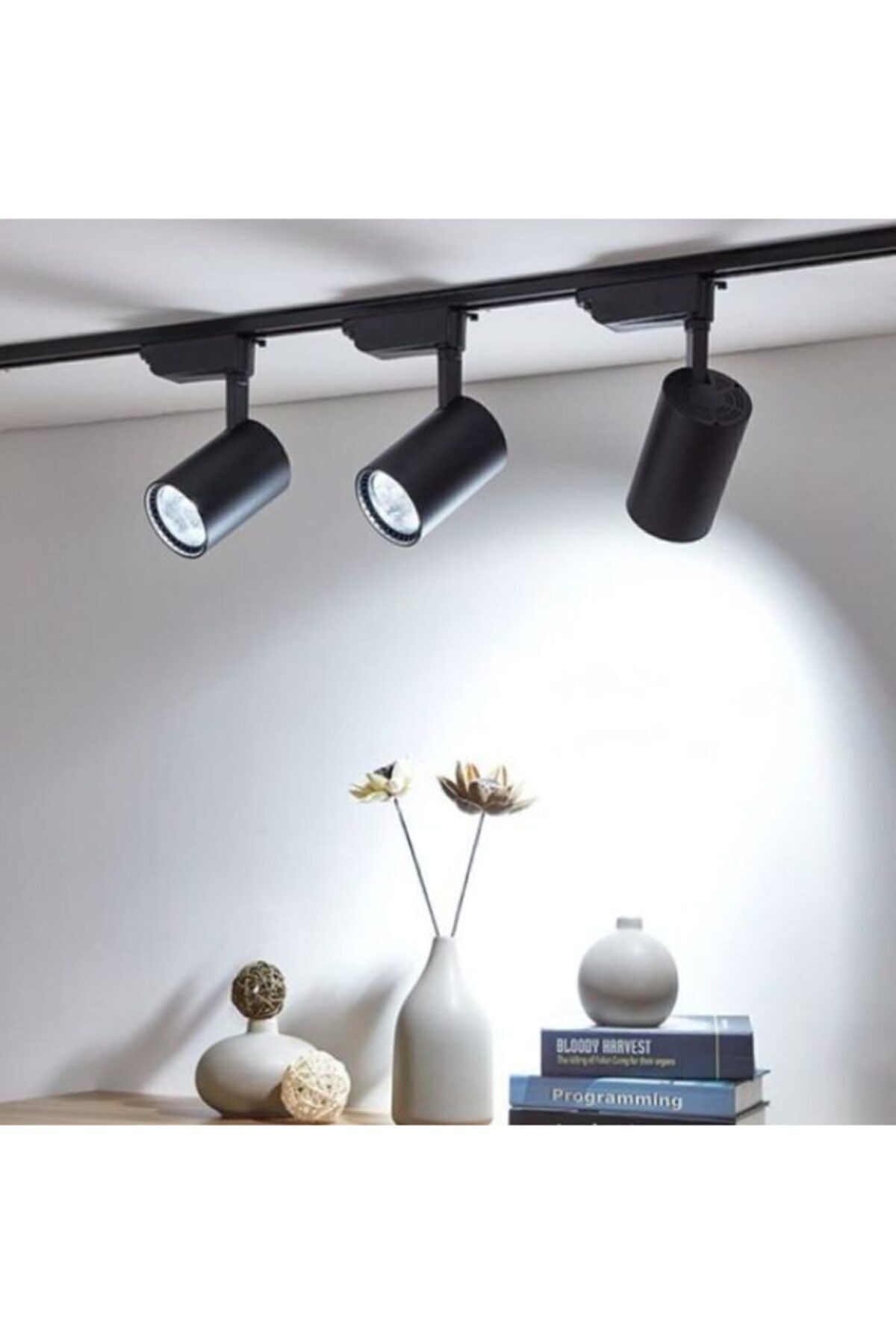 teknotrust 30W LED Ray Spot Seti, Siyah Kasa, Beyaz Işık, 3'lü Paket