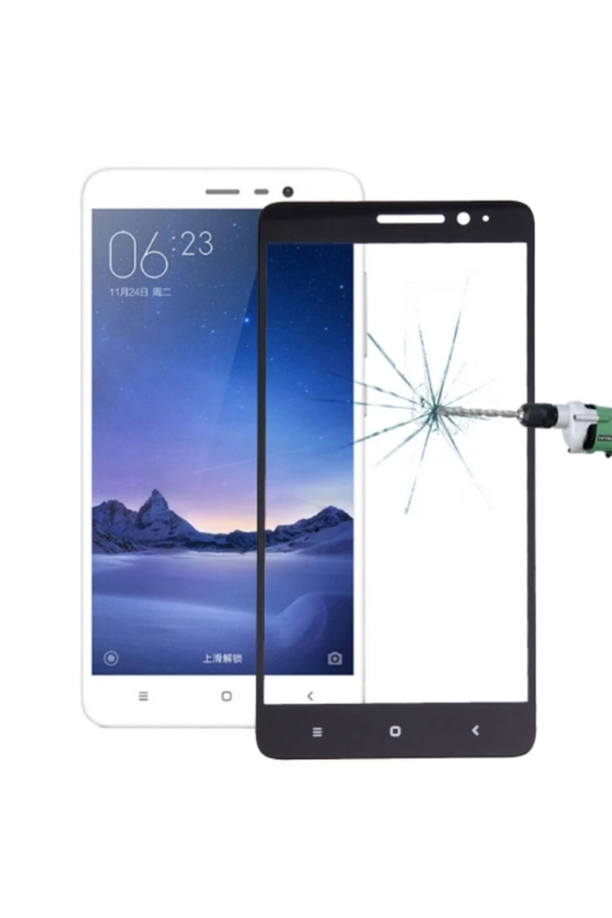 ONE Xiaomi Redmi Note 3 Full Kaplama Kırılmaz Cam Ekran Koruyucu-(5775) - CDY2958-1342