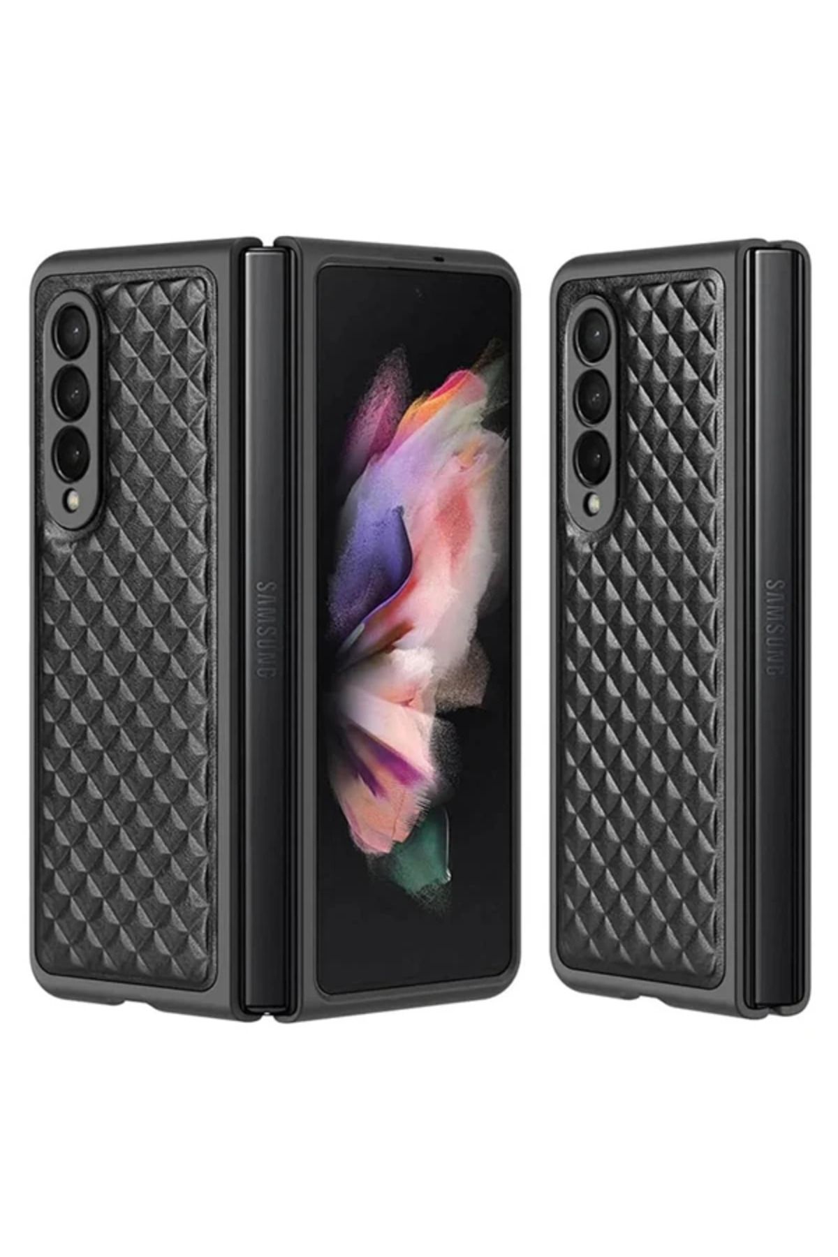 LaCend Dux Ducis Venice Series Samsung Galaxy Z Fold3 5G için Premium Deri Kılıf-(5775) - LC7563-3710