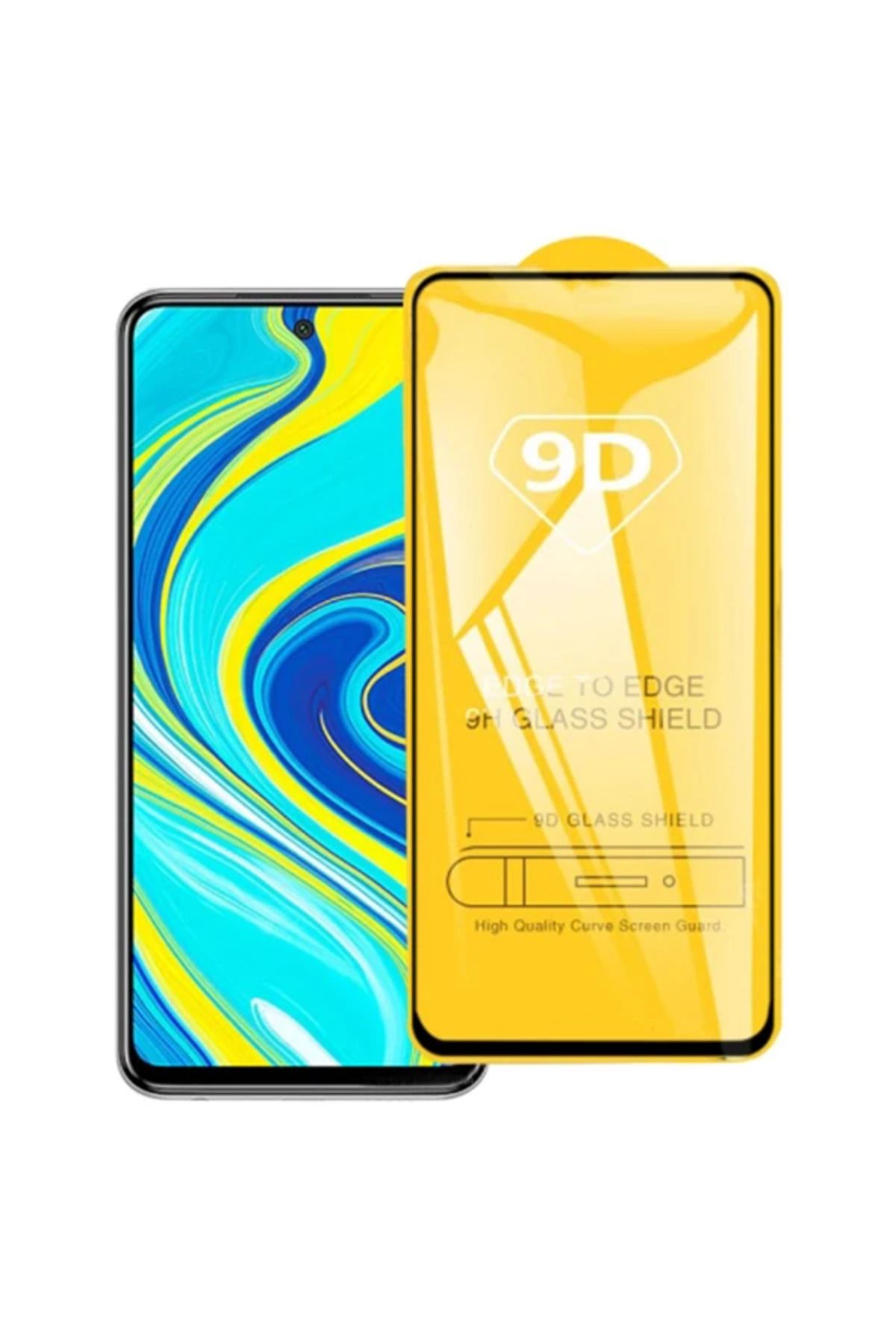 LaCend Xiaomi Redmi Note 9 Pro 9D Full Glue Tempered Cam Ekran Koruyucu-(5775) - LC9698-6311