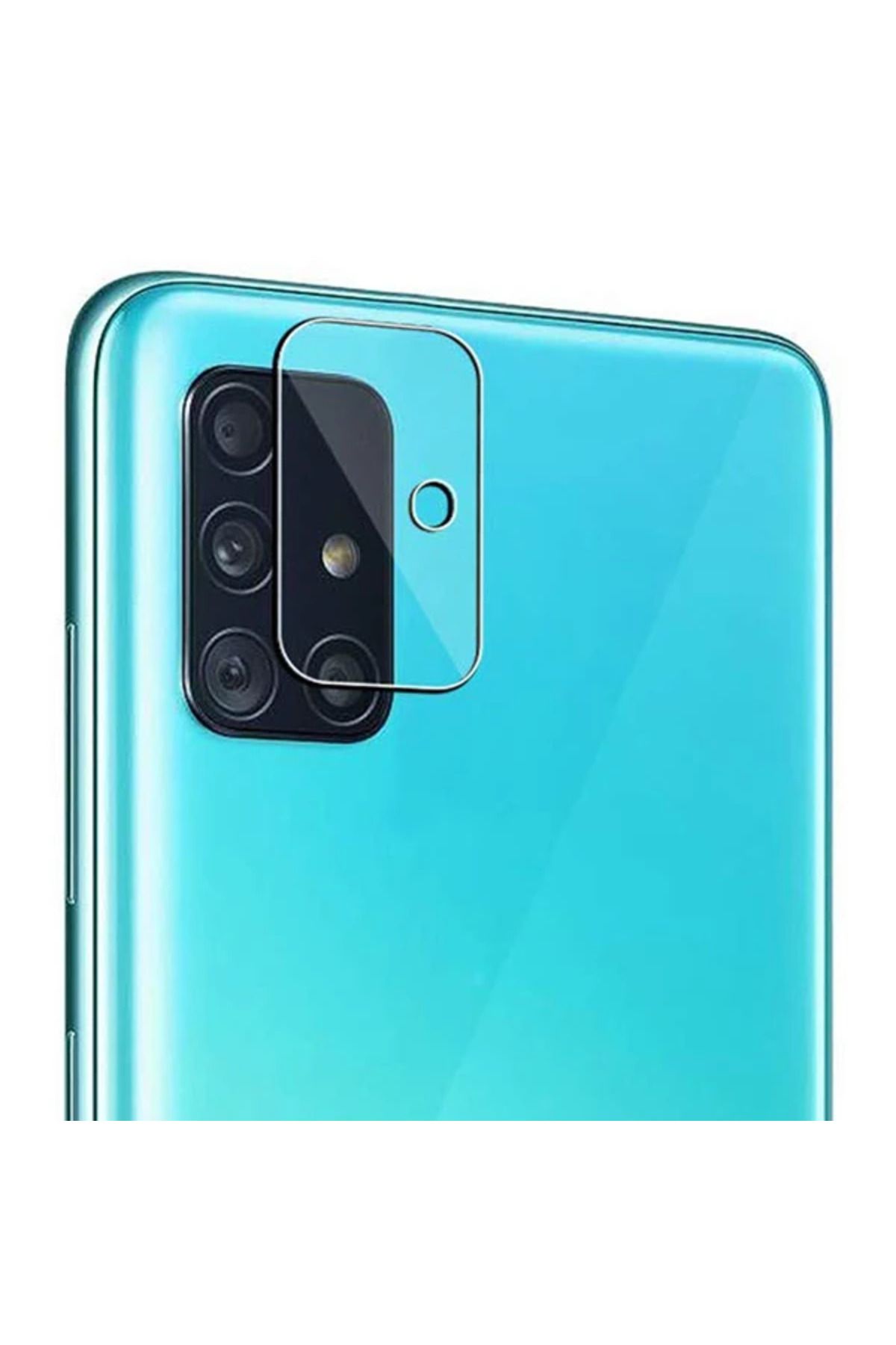 Marsilyan Ally Samsung Galaxy A71 Tempered Kamera Koruyucu Kırılmaz Cam-(5775) - MCT5194-9725