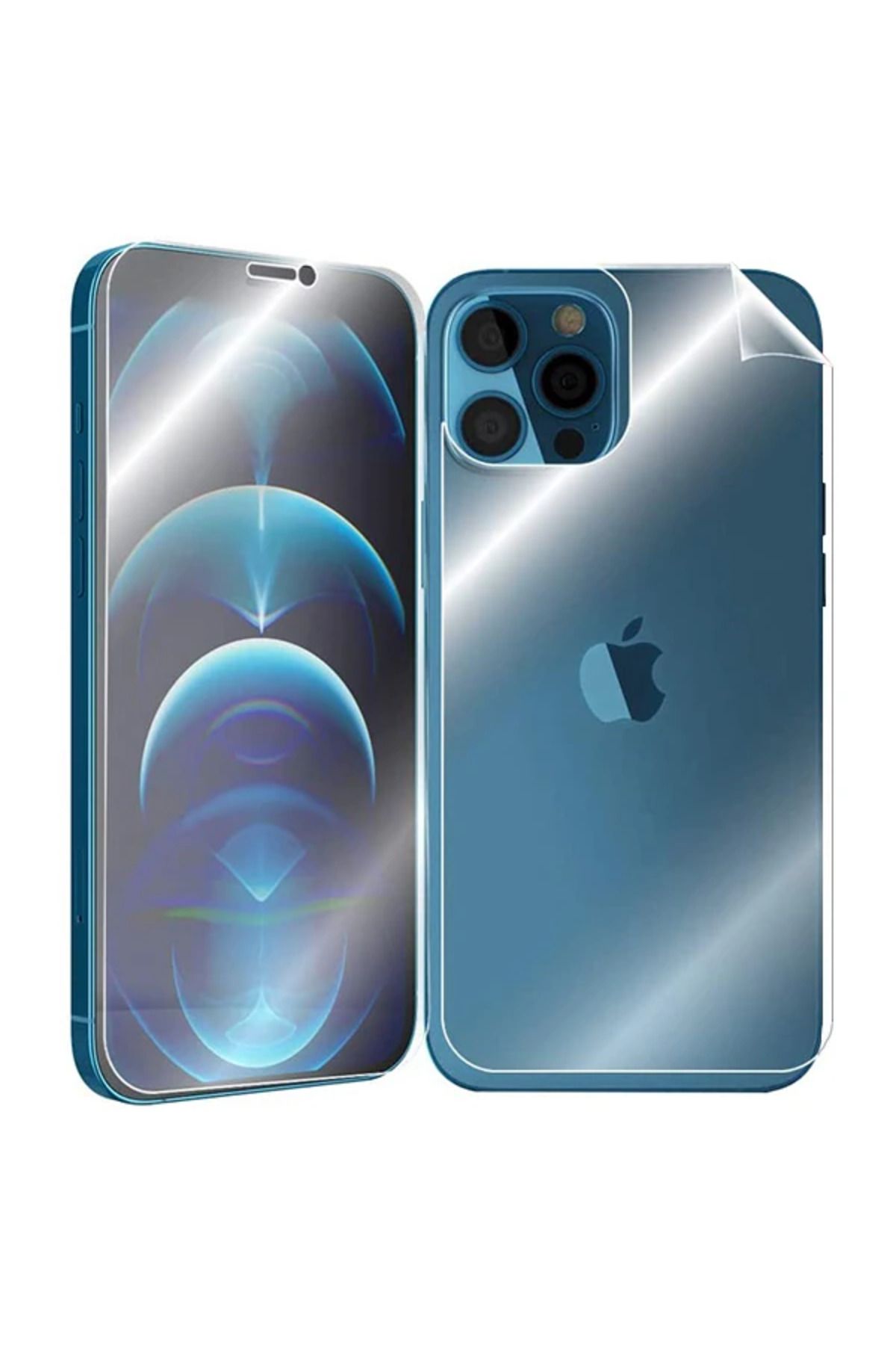 LaCend İPhone 12 Pro Max 6.7 Film Ön Arka Full Koruyucu Membran Nano Hidrojel Koruyucu Se - LC7200-1788