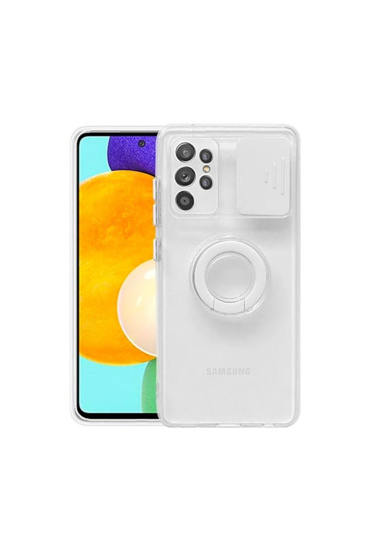 Marsilyan Ally SM Galaxy S21 Ultra S30 Ultra Kılıf Sürgülü Kamera Lens Korumalı Yüzük - MCT8688-2573