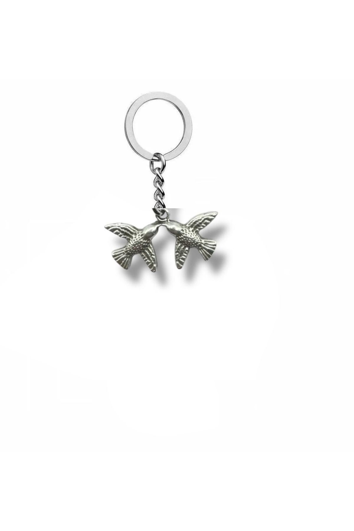 Herşey Nota Soulmates – İkili Kuş Figürlü Unisex Metal Anahtarlık