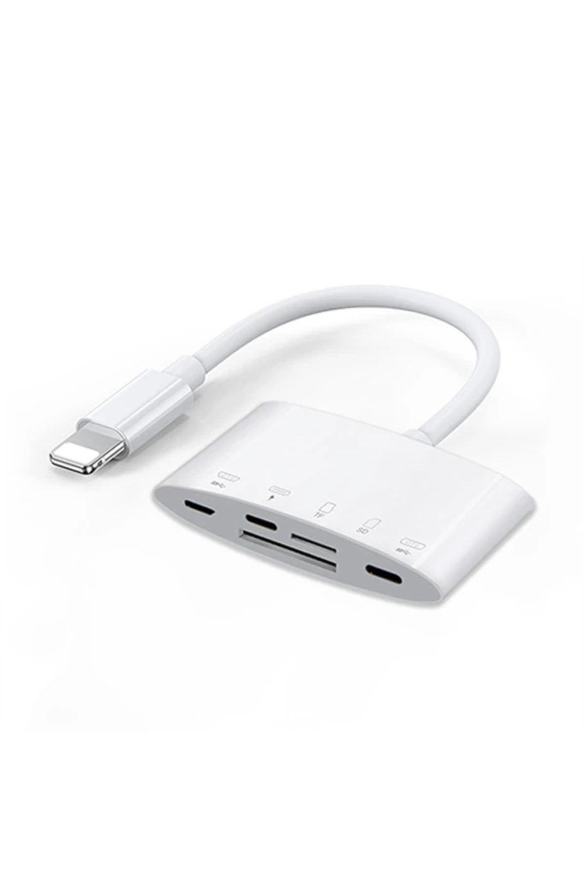 Marsilyan Ally NK-1040+Plus İPhone Lightning To SD/TF Card Usb Kamera Adaptörü-(5775) - MCT4487-8568