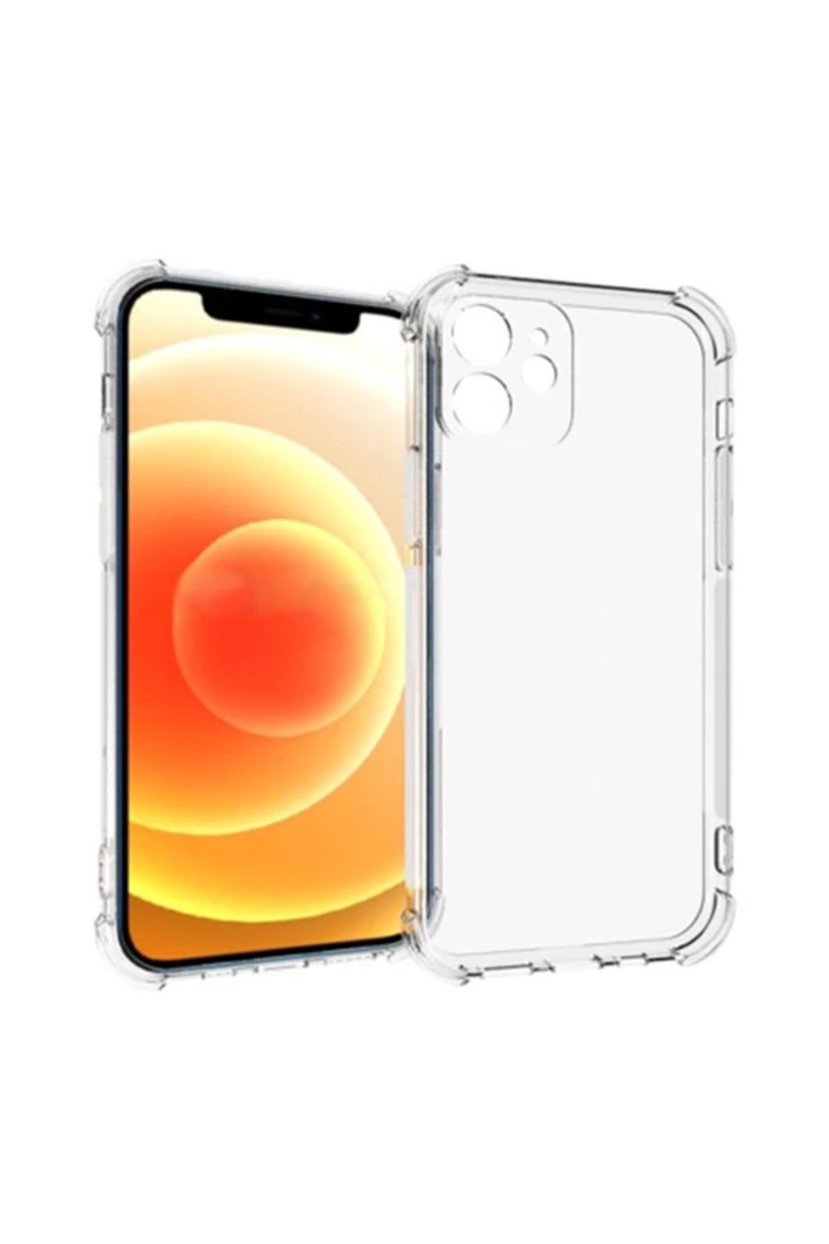 ONE İPhone 12 Mini 5.4 Anti-Drop Silikon Kılıf Kamera Korumalı Şeffaf Silikon Kıl? - CDY2931-7899