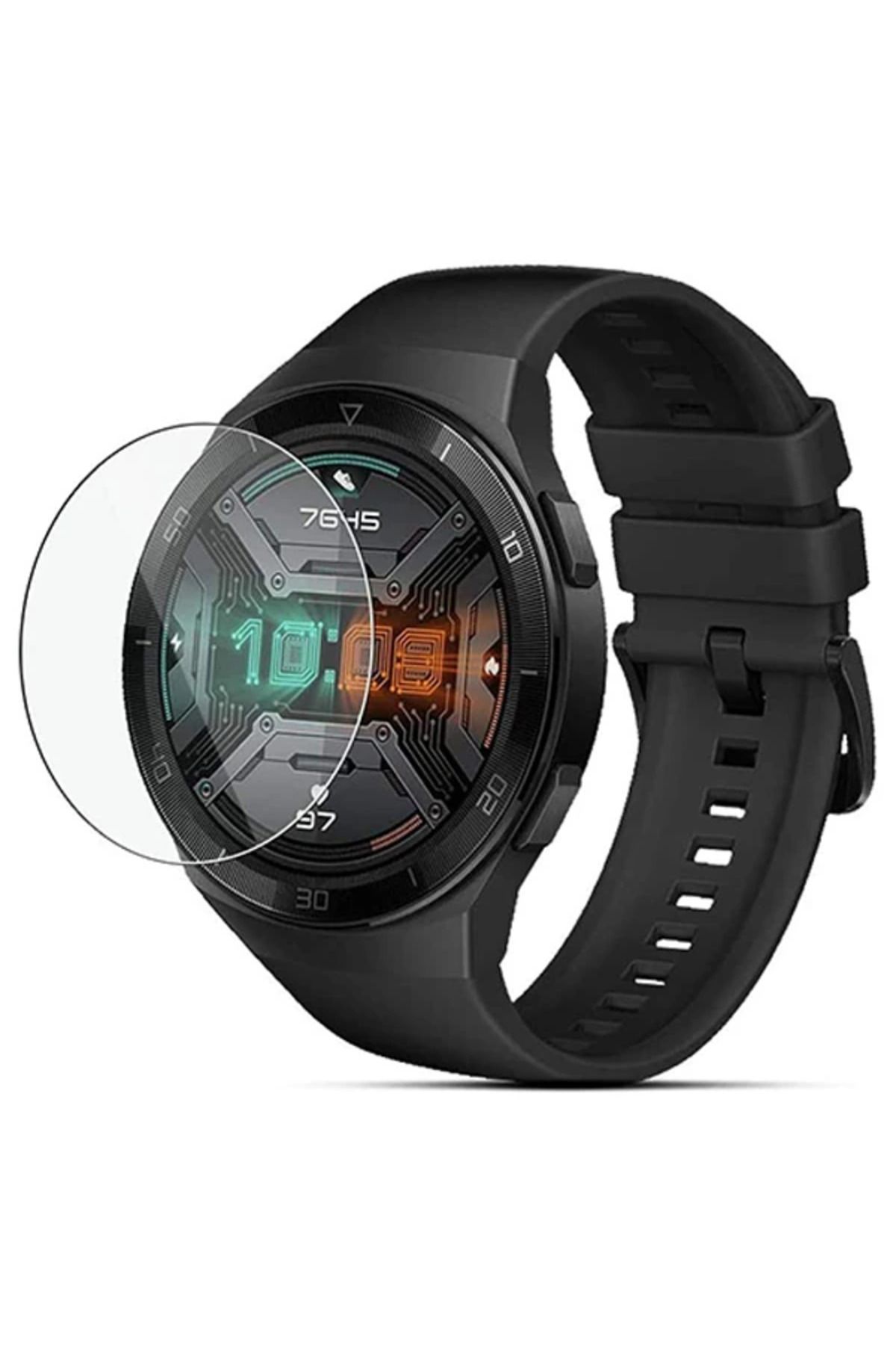demila Huawei Watch GT2E Tempered Cam Kırılmaz Koruyucu-(5775) - MLA6470-8395