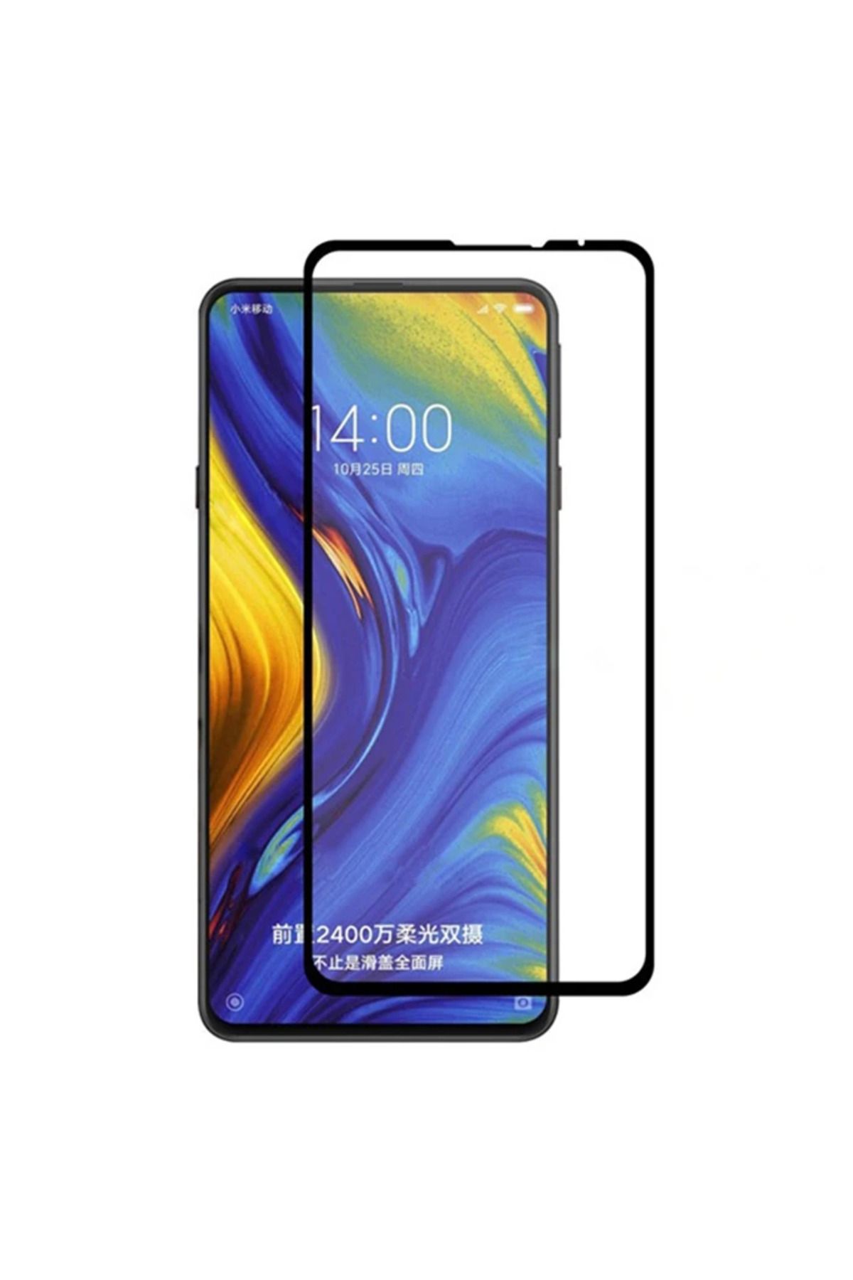 LaCend Xiaomi Mi Mix 3 Full Glue Full Kaplama Tempered Cam Ekran Koruyucu-(5775) - LC7525-7408