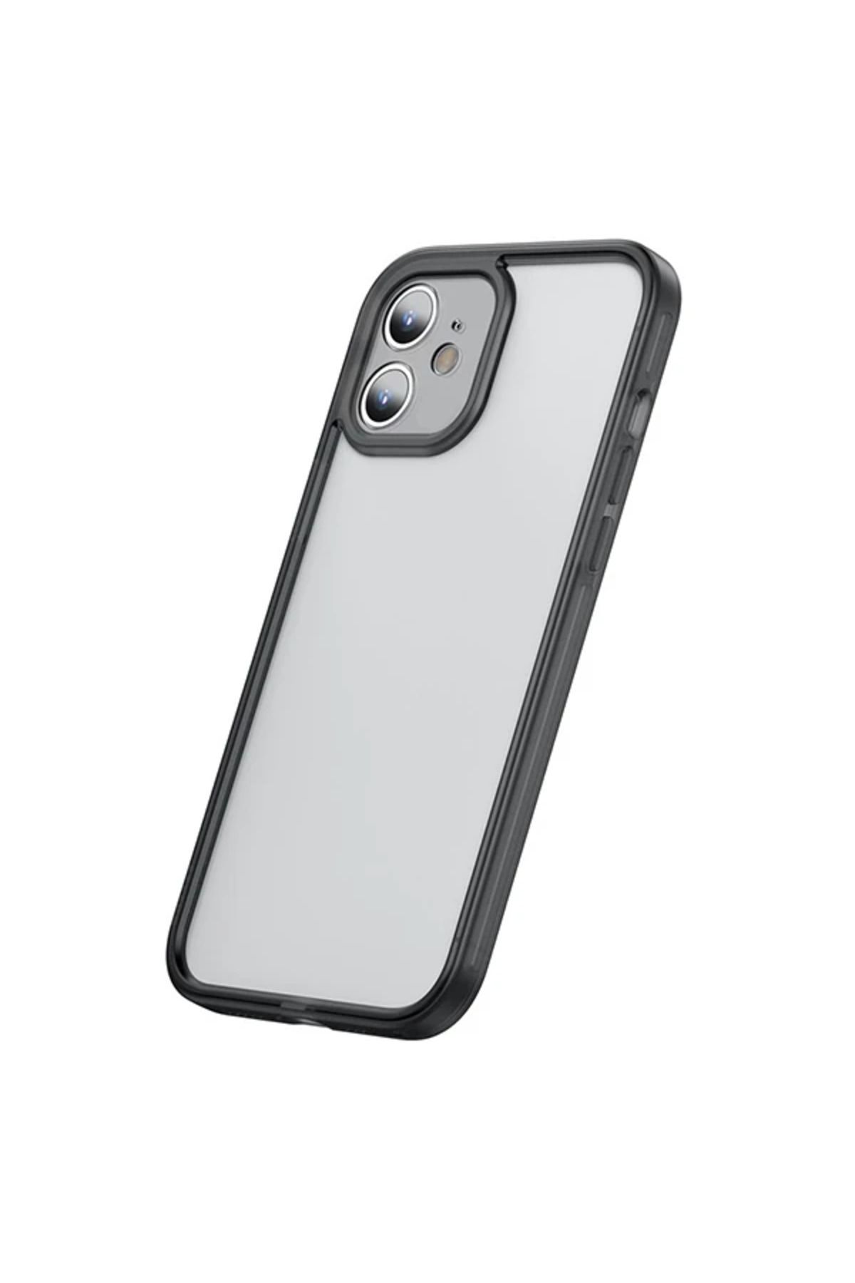 mudikonsept iPhone 12 6.1 Kamera Lens Koruyuculu Frame Kılıf-(5775) - MDE4084-4423
