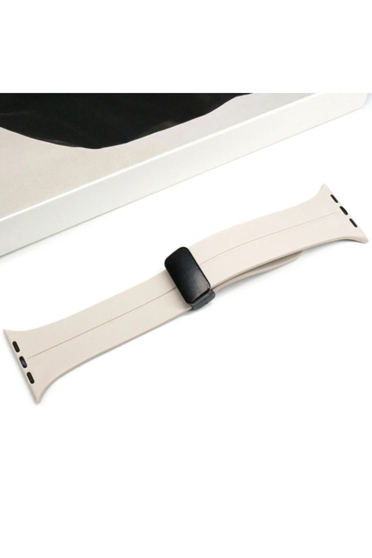Marsilyan Ally Apple Watch 7-8 45mm 6-5-4 44mm Watch Ultra 49mm Manyetik Uçlu Silikon Kayış - MCT1095-8071