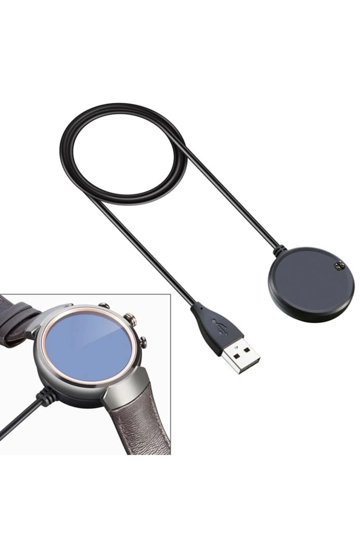 gizmurstore Asus Zenwatch 3 Şarj Kablosu Cihaz Kiti-(5775) - GMS8102-9570