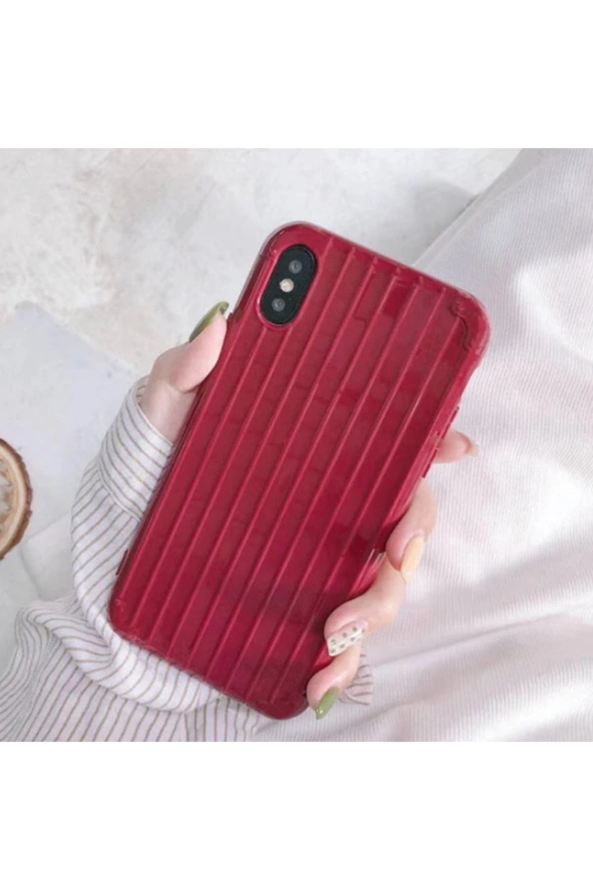 Marsilyan Ally iPhone XS İPhone X Trunk Lines ince Soft Silikon Kılıf-(5775) - MCT6256-7117
