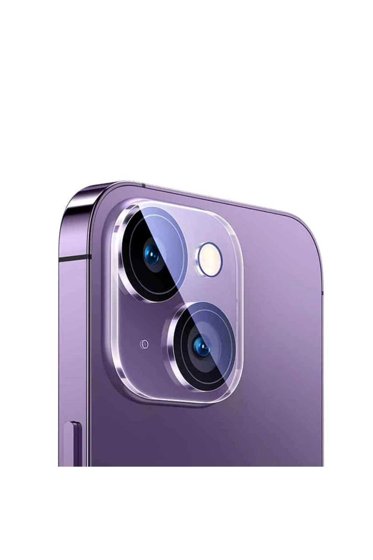 Marsilyan iPhone 15/15 Plus için Crystal Serisi HD Cam Kamera Koruyucu 2 Adet Set-(577 - MCT5994-7149