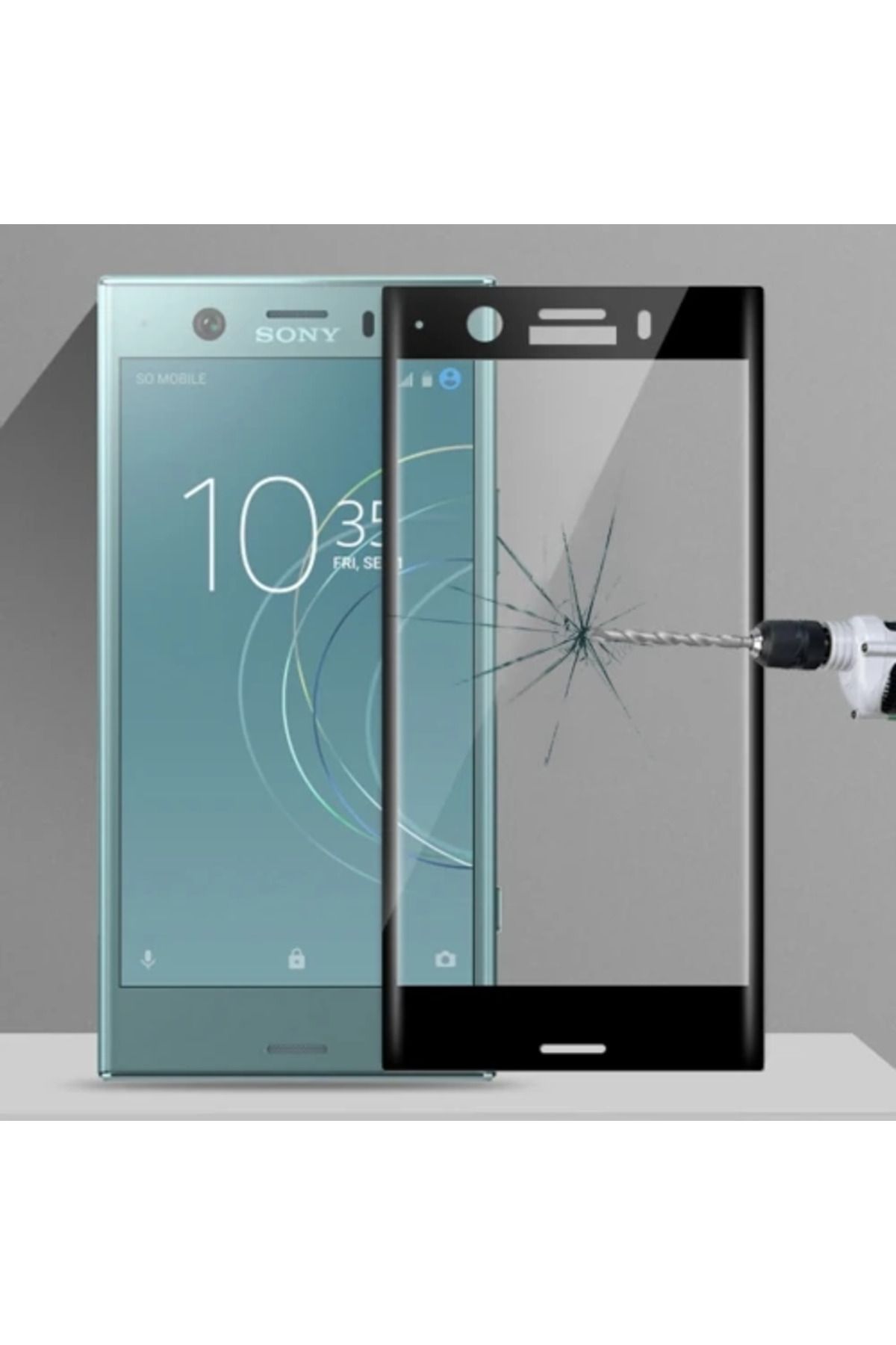 ONE Xperia Xz1 X Compact1 Full Kaplama Kırılmaz Cam Ekran Koruyucu-(5775) - CDY7496-2659