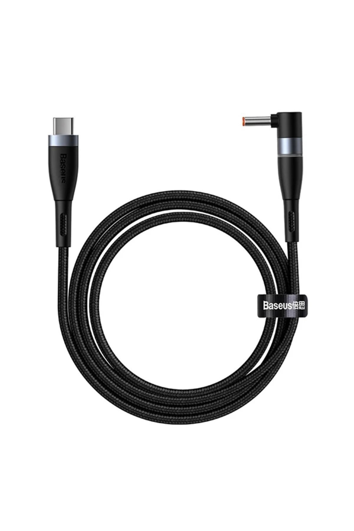 mudikonsept Zinc Manyetik Type-C to DC Round (40x17mm) Laptop Şarj Kablosu 100W 2m-(5775) - MDE2327-7257