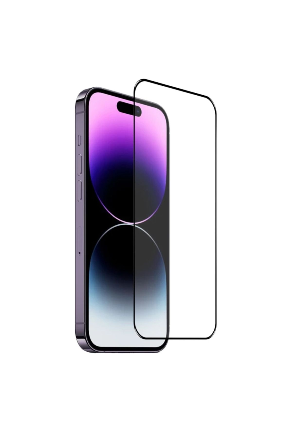 LaCend Ally iPhone 14 Pro Max 6.7 Full Glue-Tempered Cam Ekran Koruyucu-(5775) - LC3297-9546