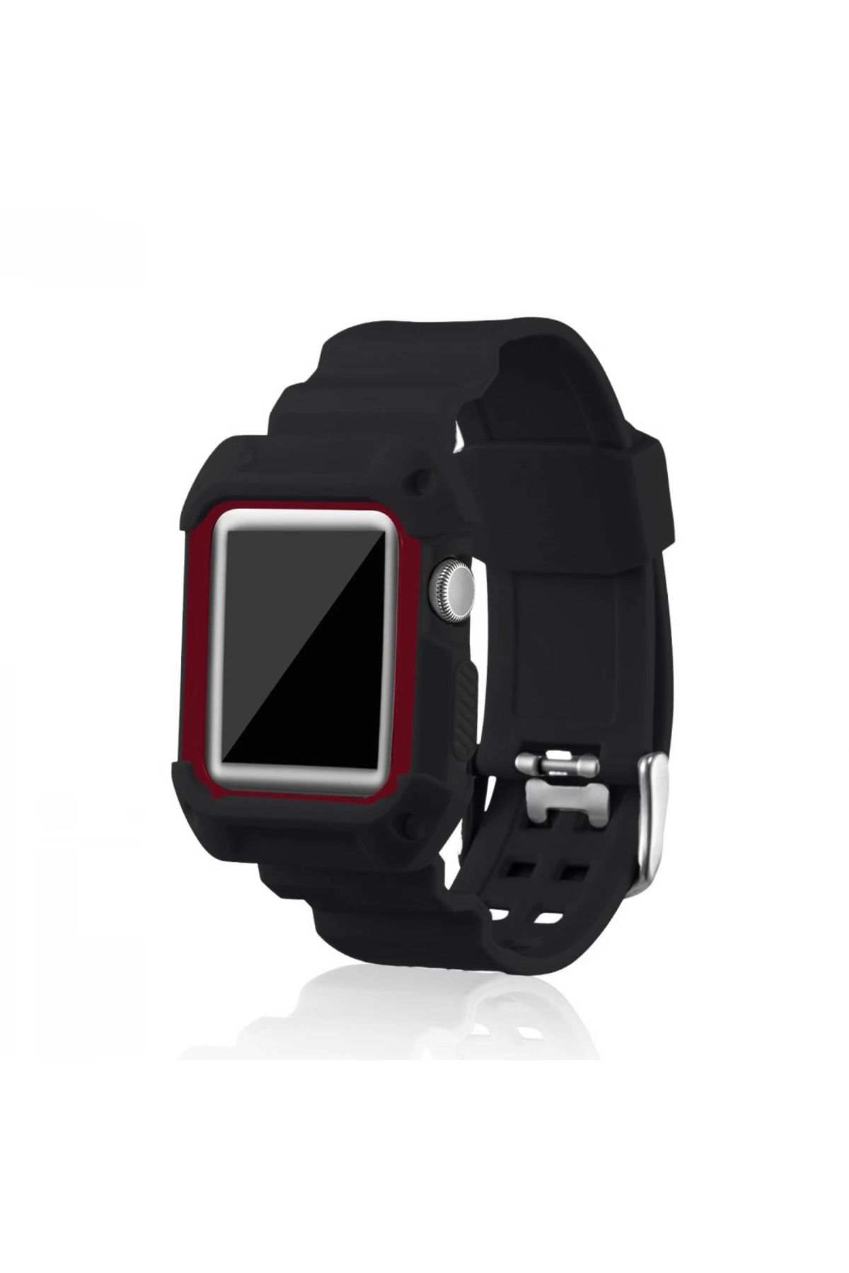 LaCend Ally Apple Watch İçin1-2-3 42mm C-Armor Korumalı Silikon Kayış-(5775) - LC9400-1644
