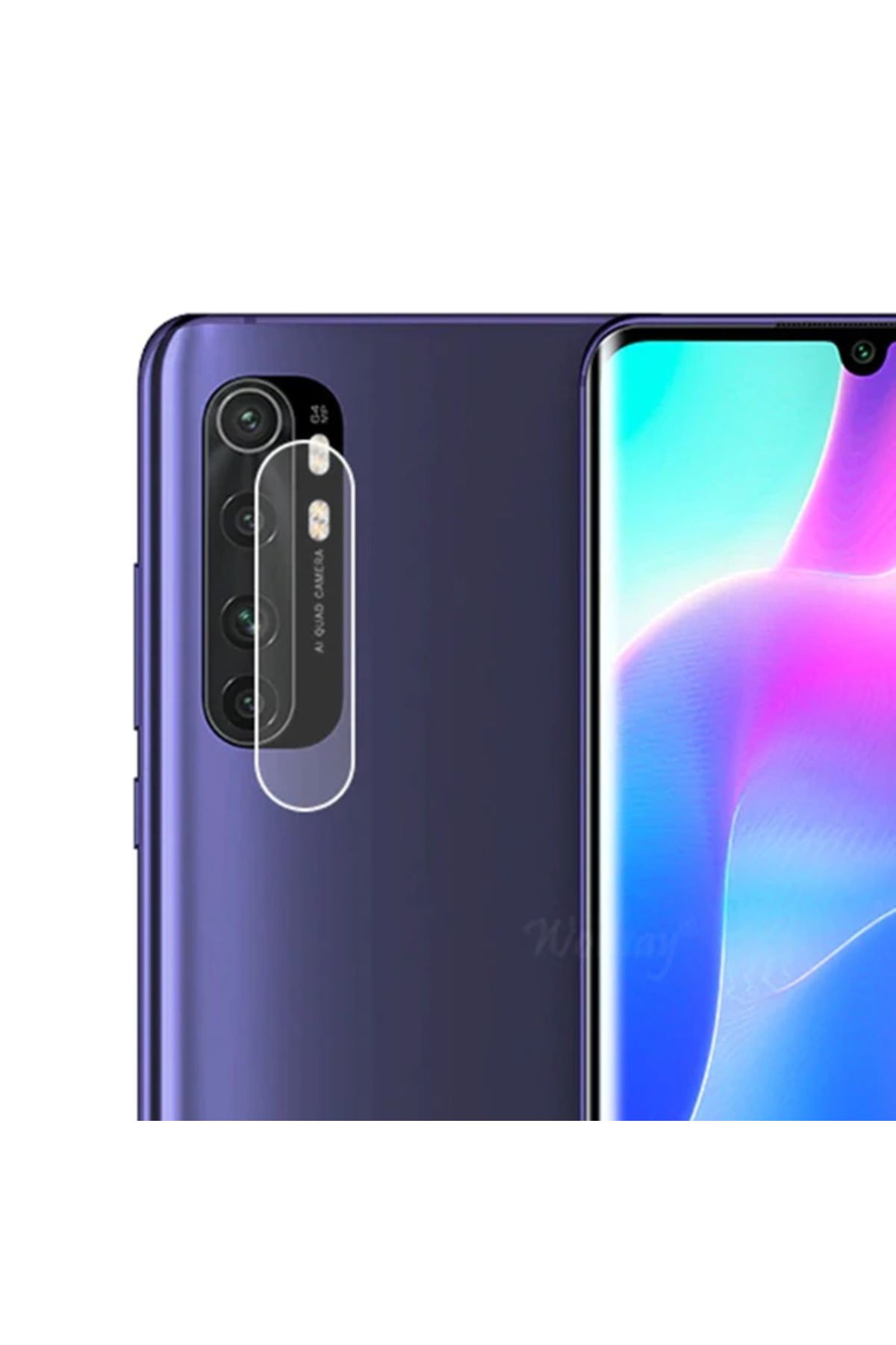 Marsilyan Ally Xiaomi Mi Note 10 Lite Tempered Cam Kamera Koruyucu-(5775) - MCT3222-5294