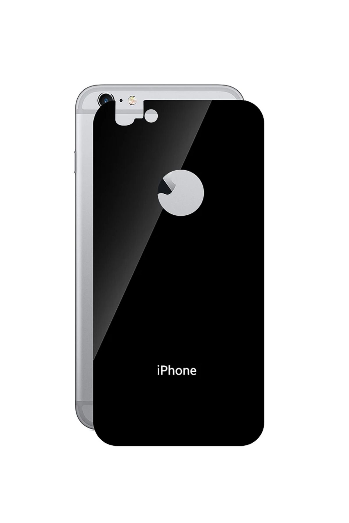 demila İphone 6 İphone 6s Arka Renkli Kırılmaz Cam Arka Koruyucu-(5775) - MLA4103-2311