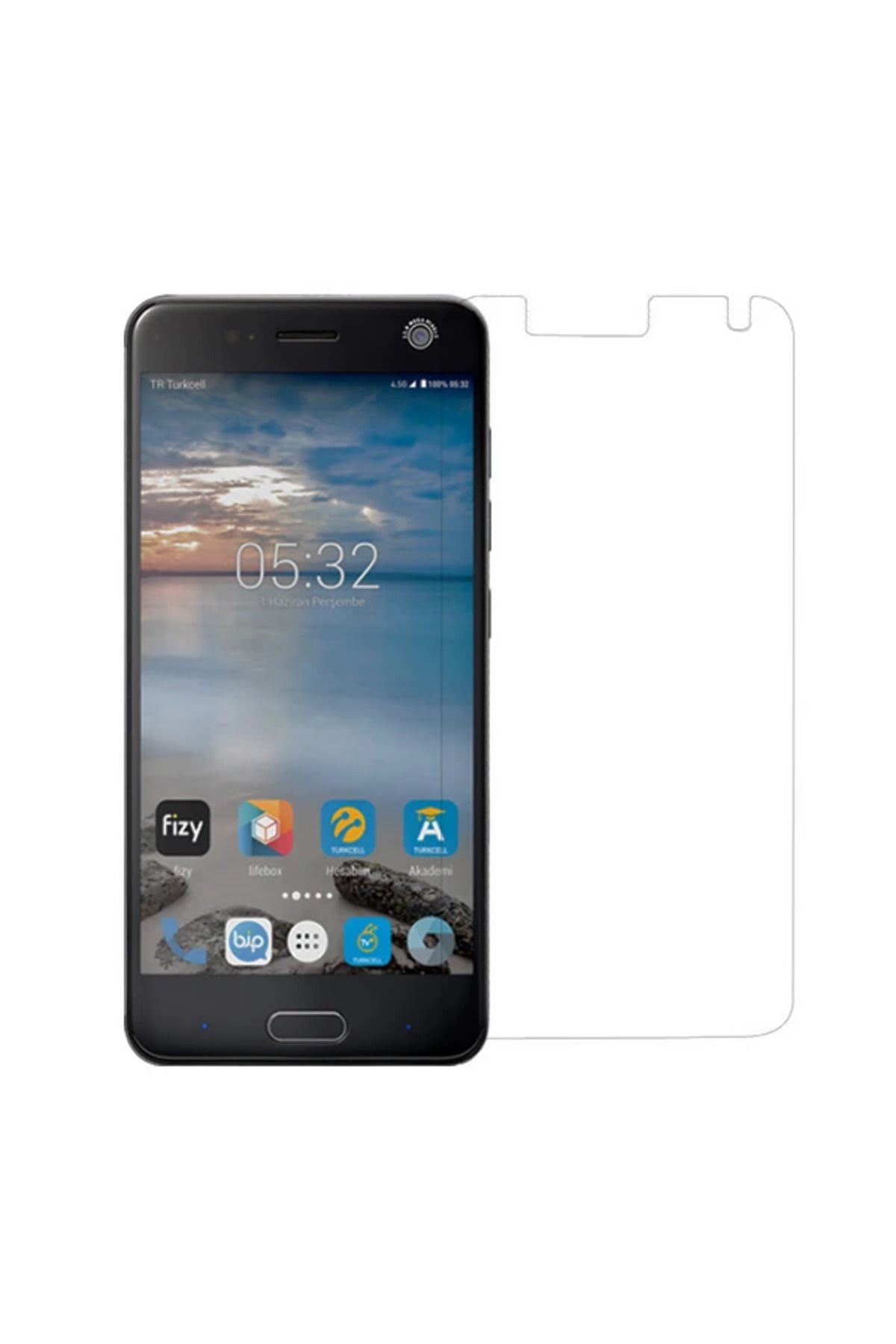 ONE Turkcell T80 Kırılmaz Cam Ekran Koruyucu-(5775) - CDY5748-4733