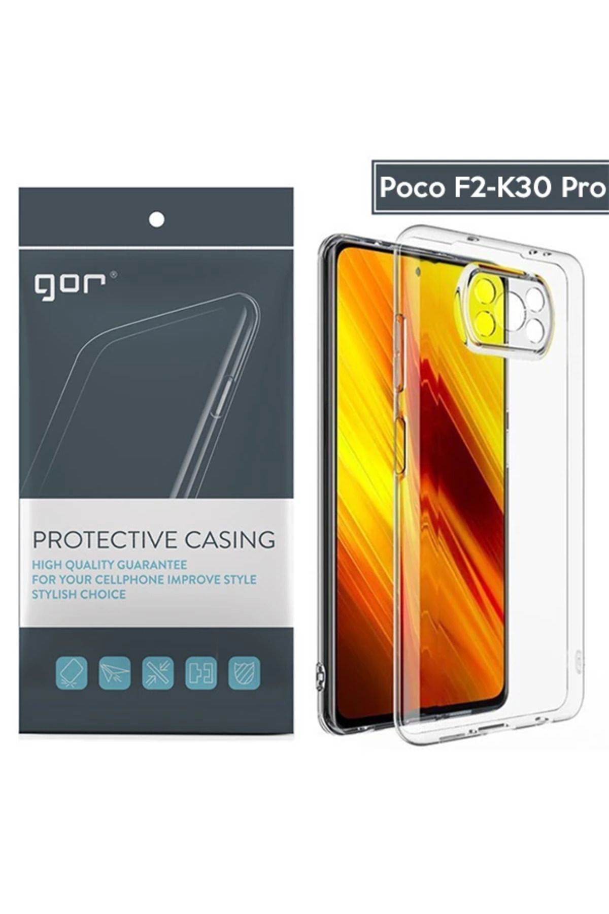 TTK ART GOR Xiaomi Poco X3 Şeffaf Kamera Korumalı Ultra Slim Tpu Kılıf-(5775) - Ttkteknoloji3804-1956