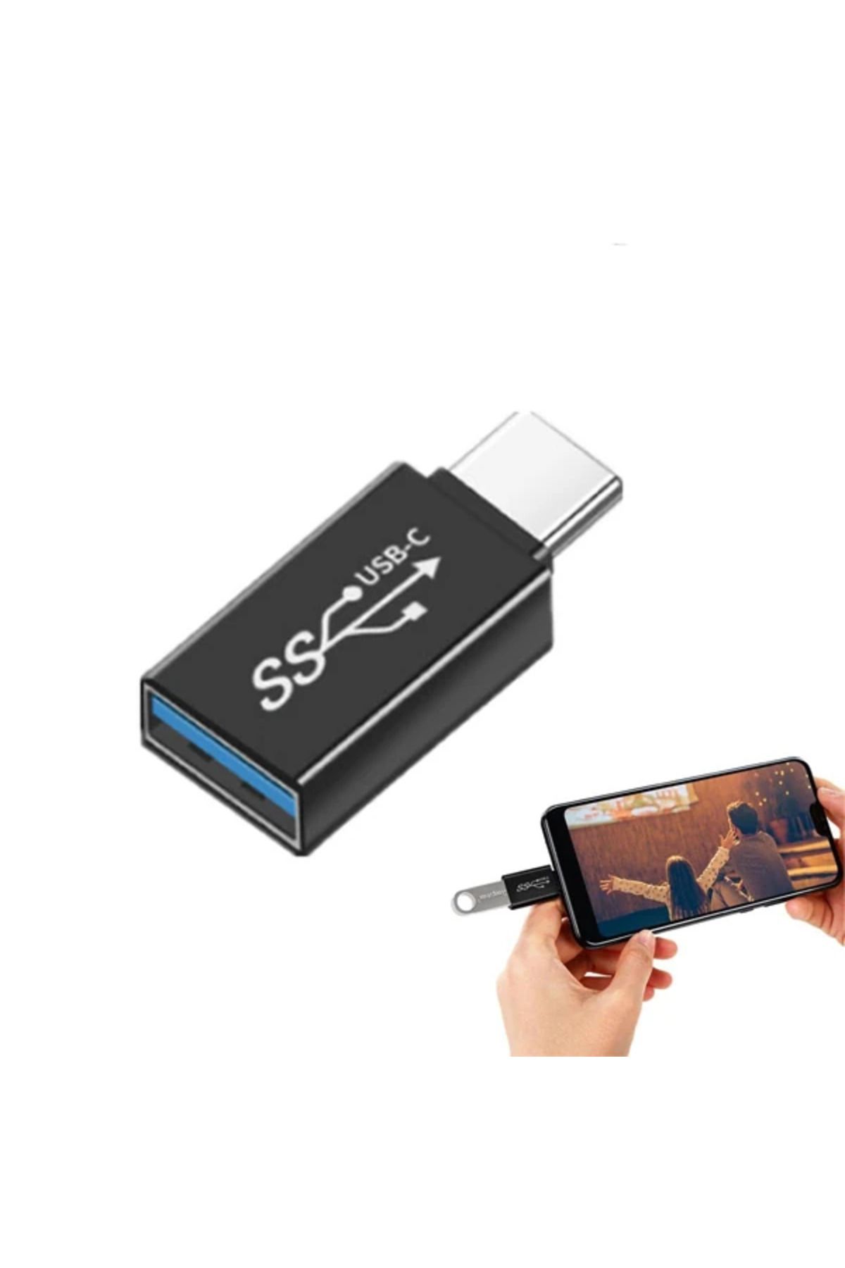 Marsilyan ALLY Dişi USB to Type-C OTG Çevirici Dönüştürücü Adaptör-(5775) - MCT7583-5746