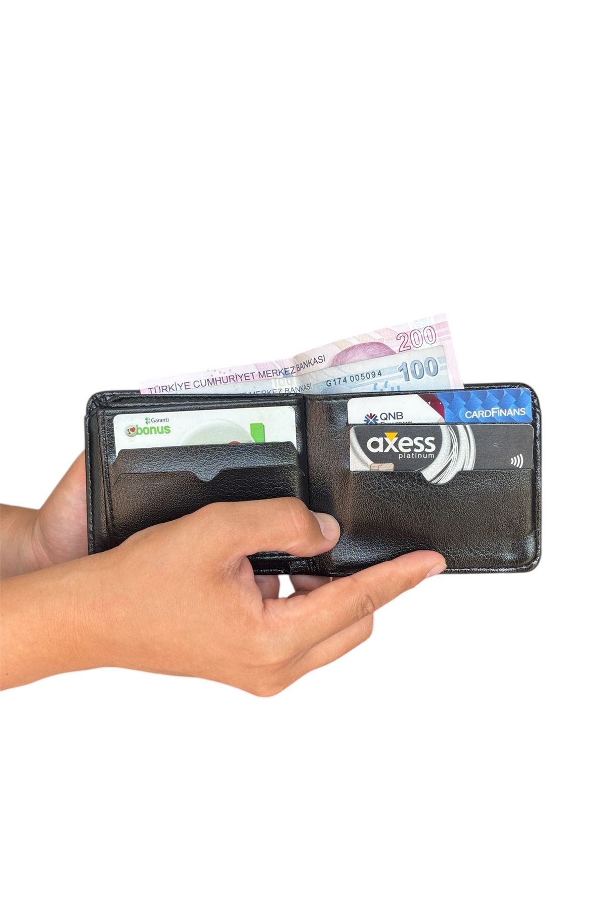 Tisaati Premium Serisi Lüks Deri Özel Tasarım Yatay Klasik Erkek Cüzdanı