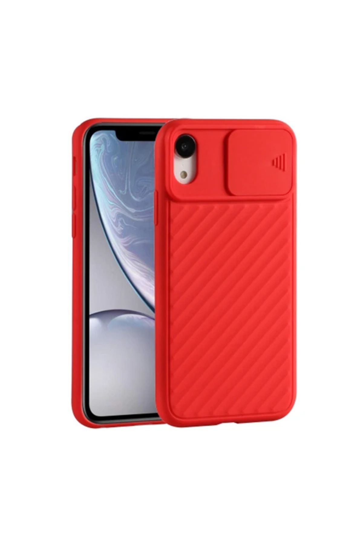 ONE Ally İPhone Xr 6.1 İnch Kılıf Kamera Kapatan koruyucu Sürgülü Kılıf-(5775) - CDY3803-9757