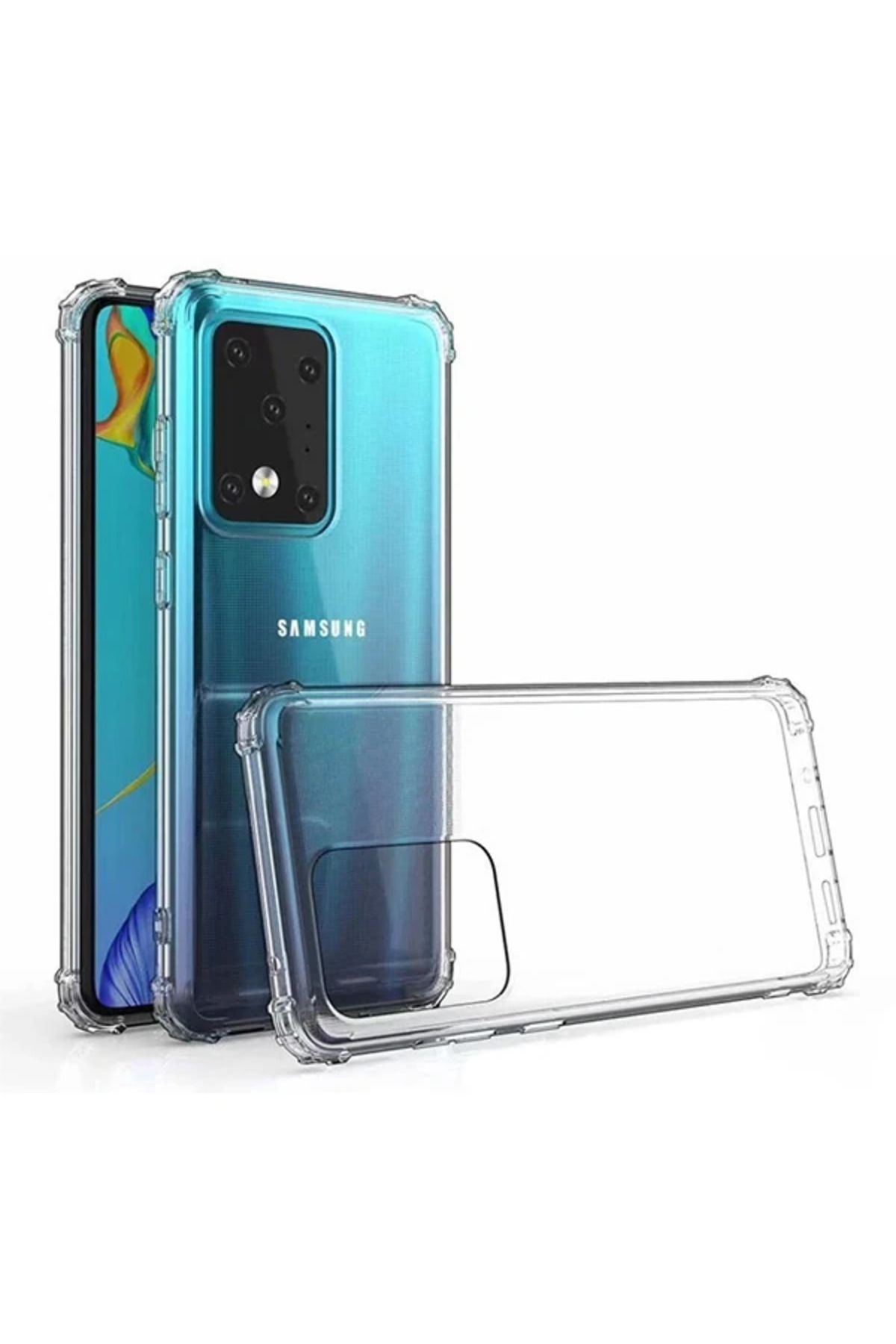 Marsilyan Ally Samsung Galaxy S20+ Ultra Anti-Drop Darbe Emici Silikon Kılıf-(5775) - MCT3884-4324